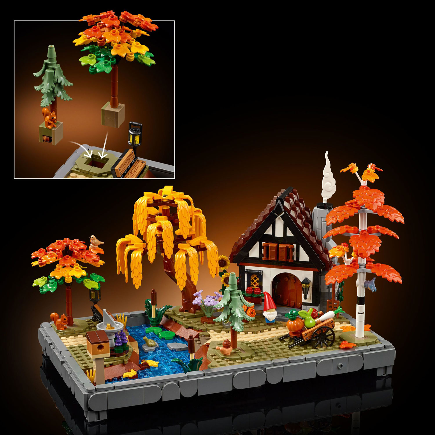LEGO Icons : Le jardin du chalet d'automne - 1102 pièces