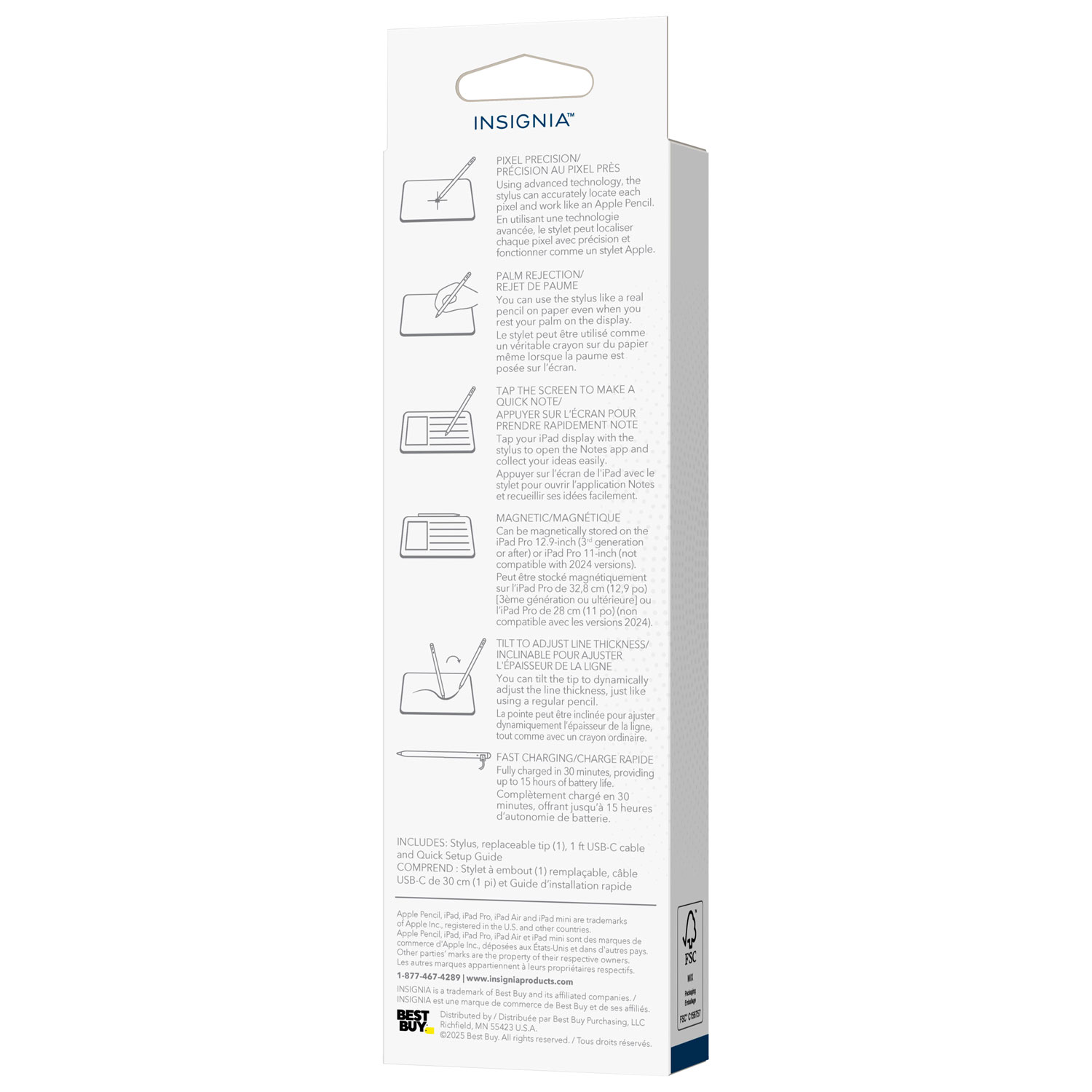 Stylet Active d'Insignia pour iPad - Blanc - Exclusivité Best Buy