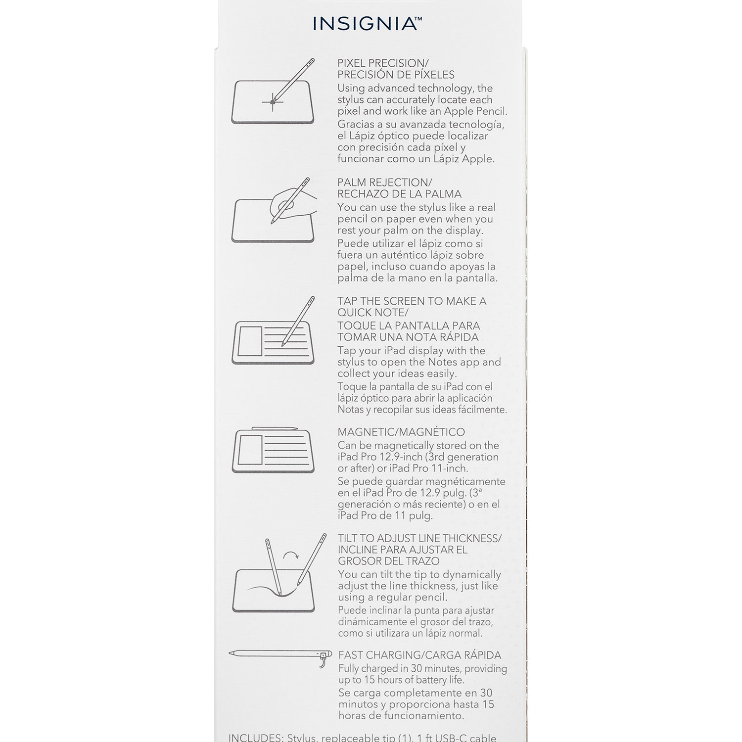 Stylet Active d'Insignia pour iPad - Blanc - Exclusivité Best Buy