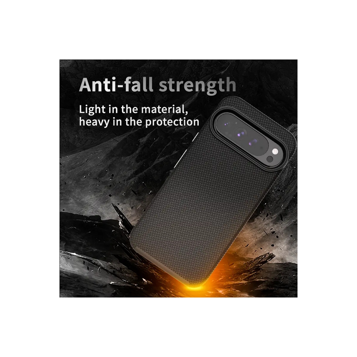 [CS] Slim Fitted Hybrid Hard PC Shell Shockproof Case Cover for Google Pixel 10 Pro XL, Navy