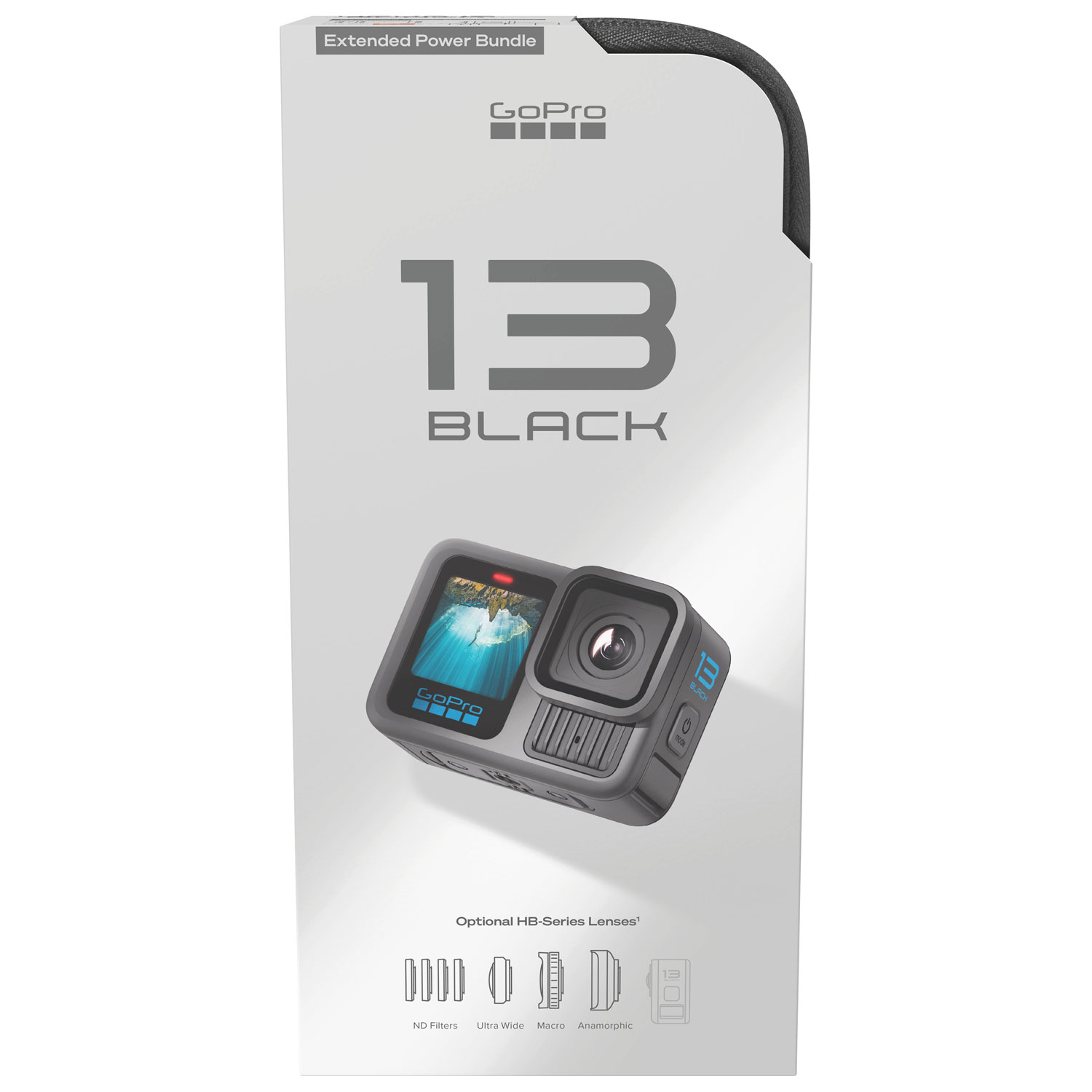 Ensemble d'alimentation prolongée de caméra 5,3K étanche pour sports et casque GoPro HERO13 Black