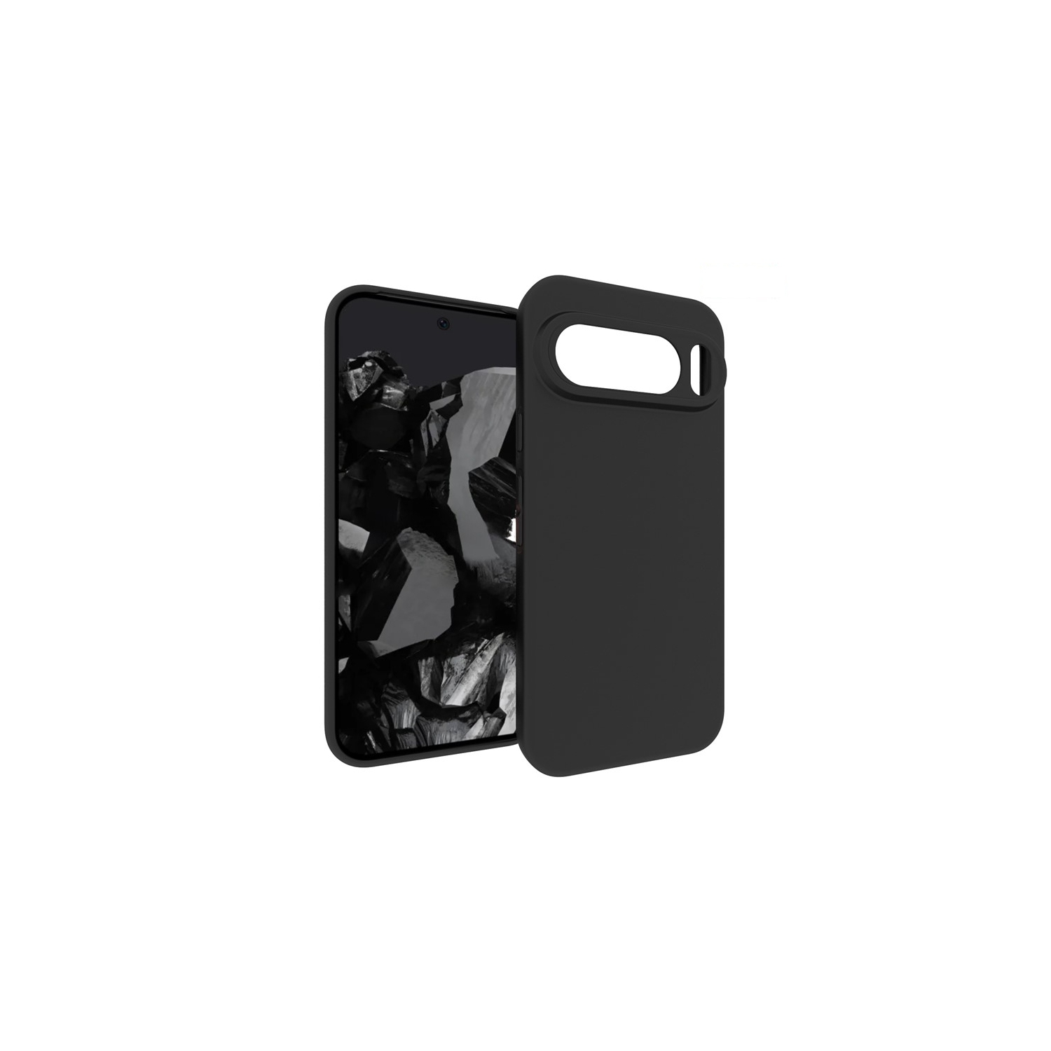 [CS] Thin TPU Bumper Soft Case Back Cover for Google Pixel 10 Pro XL, Black