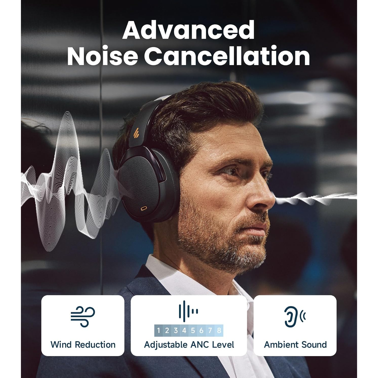 Edifier WH950NB Gen 2 Wireless Hybrid Active Noise Cancelling Headphones