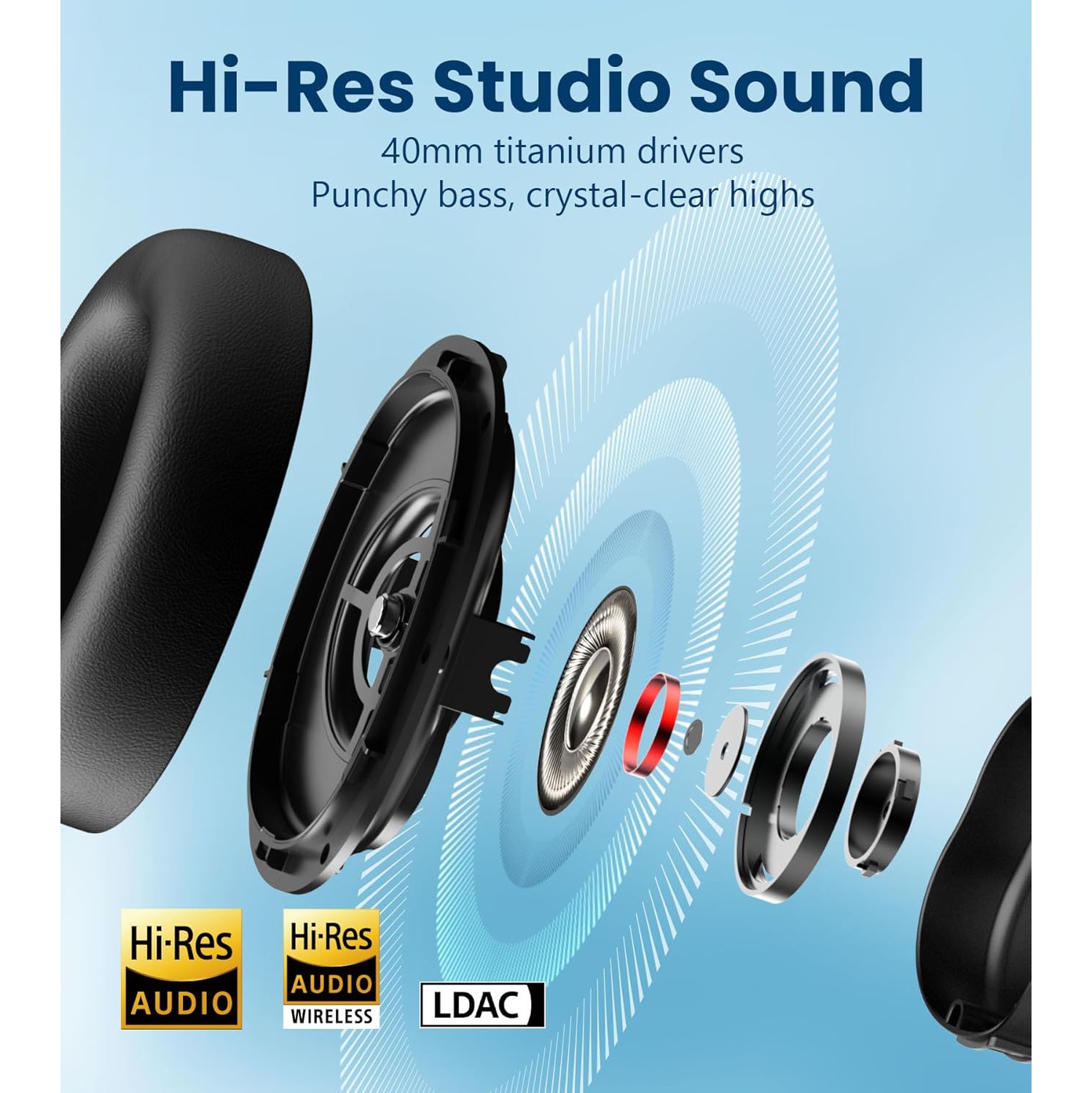 Edifier WH950NB Gen 2 Wireless Hybrid Active Noise Cancelling Headphones