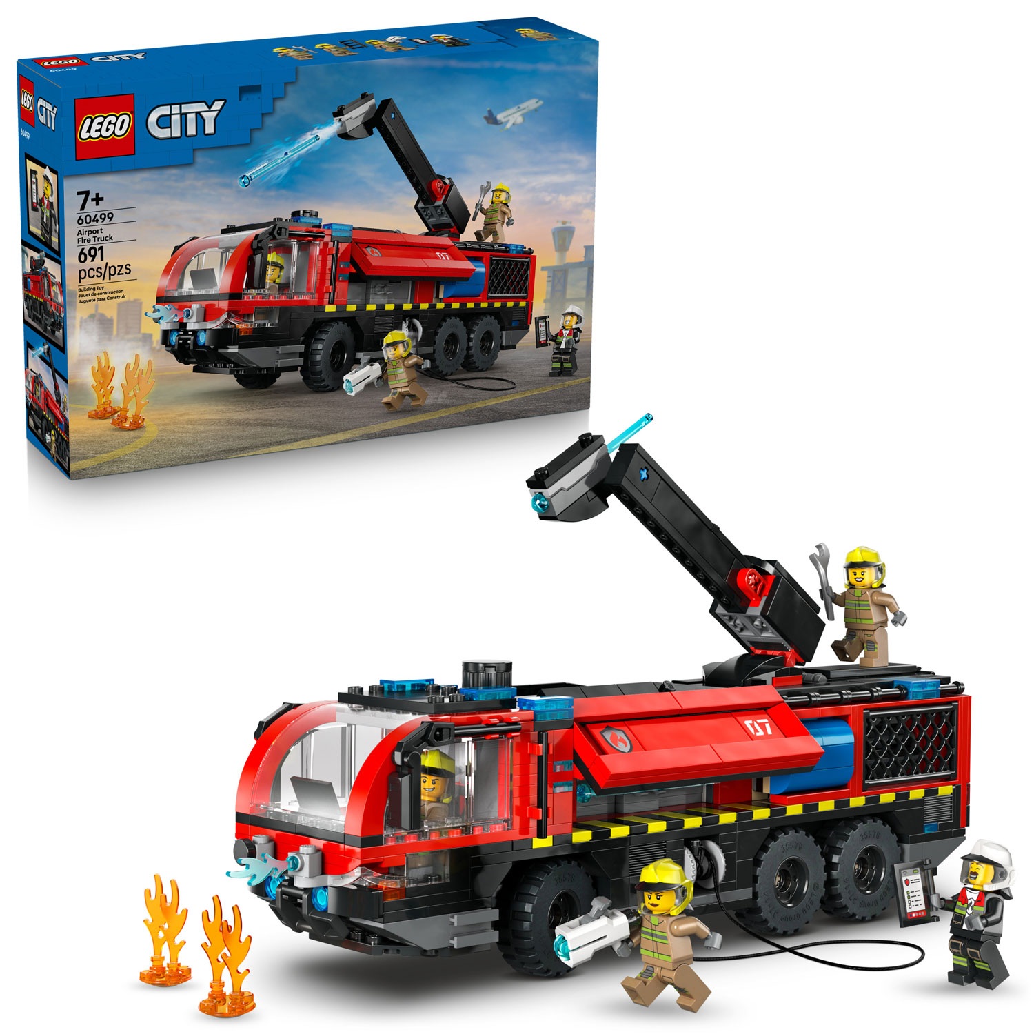 LEGO City Pompiers : Le camion de pompiers de l'aéroport - 691 pièces