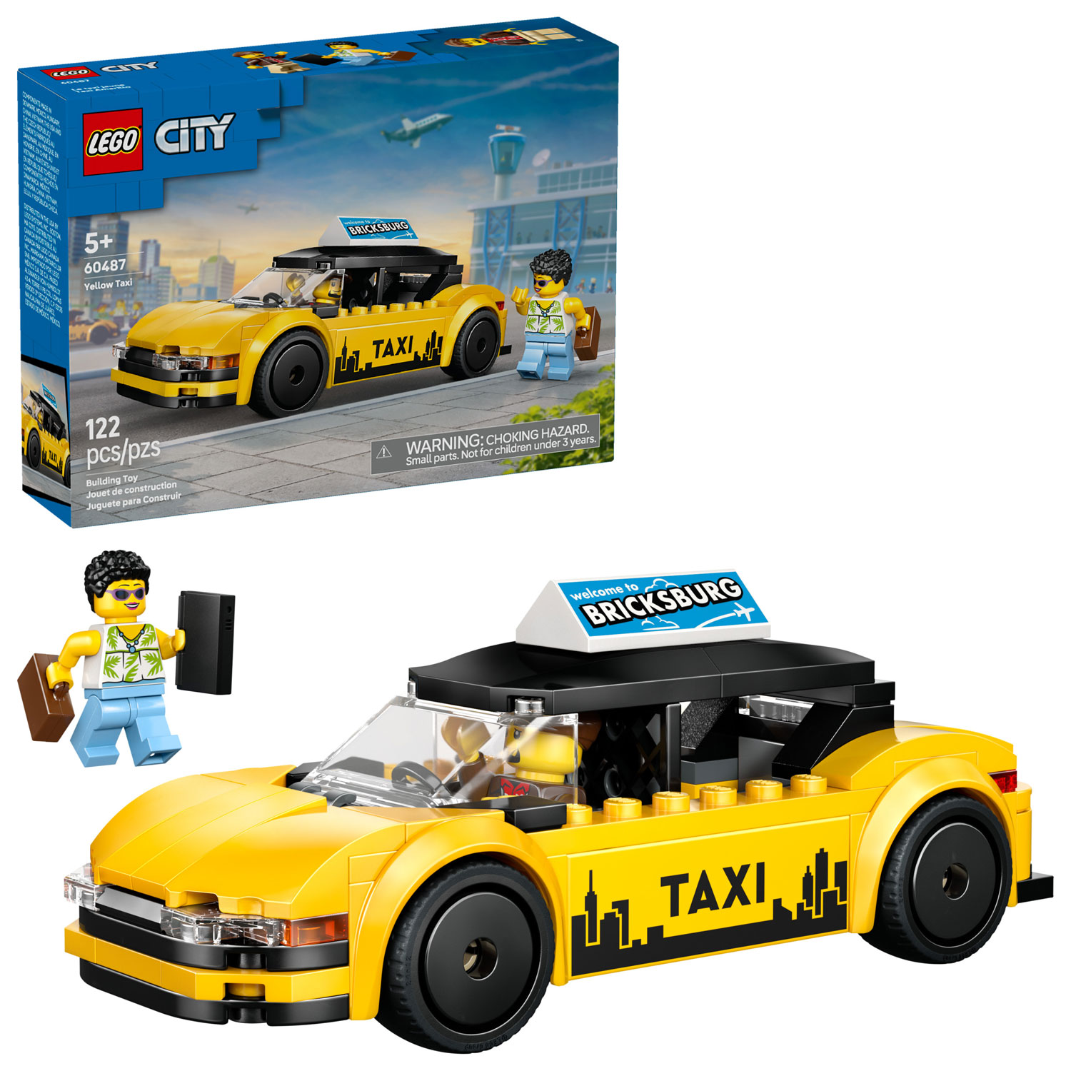 LEGO City Great Vehicles : Le taxi jaune - 122 pièces