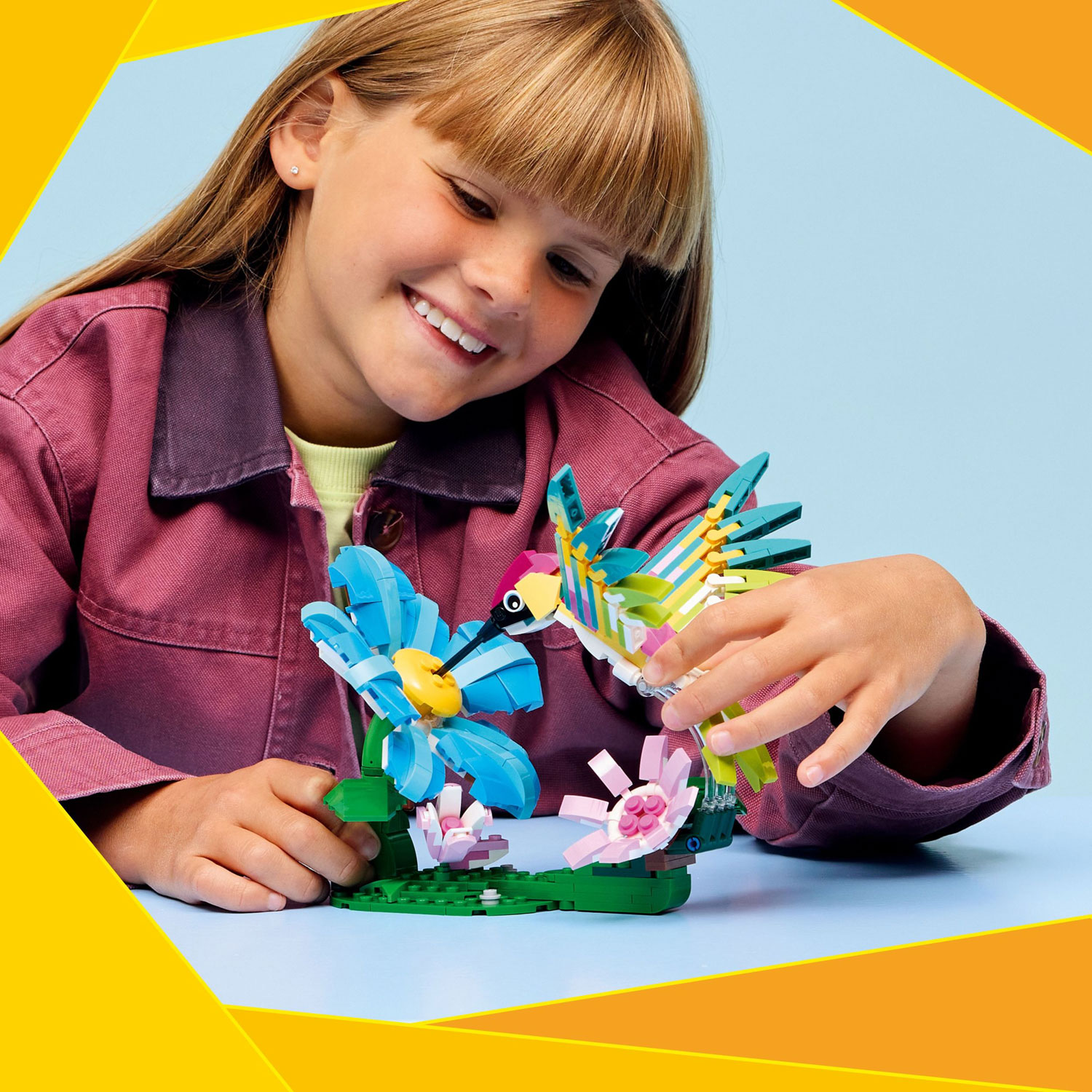 LEGO Creator : 3-en-1 Les animaux sauvages : le colibri coloré - 312 pièces