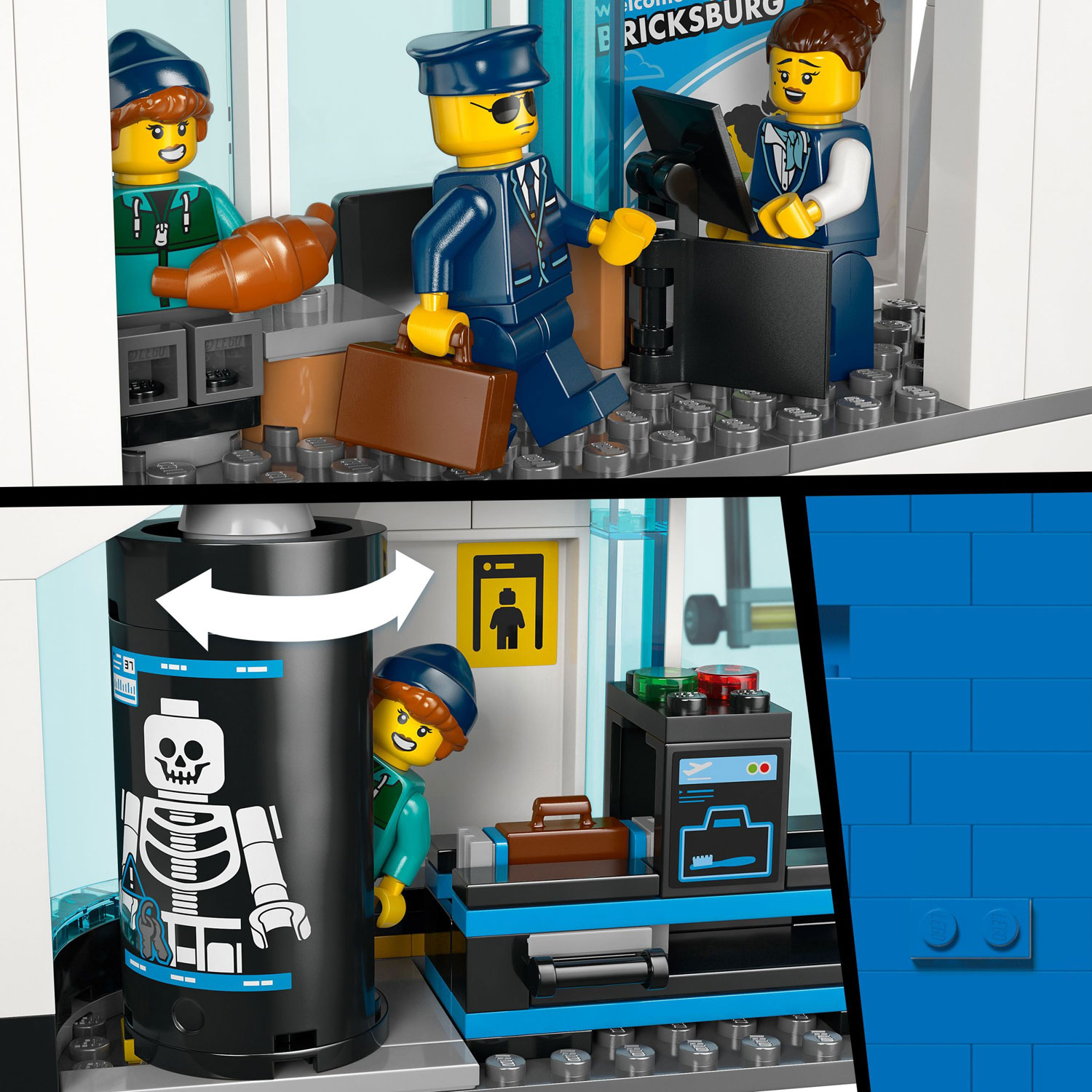 LEGO My City : L'aéroport avec avion - 887 pièces