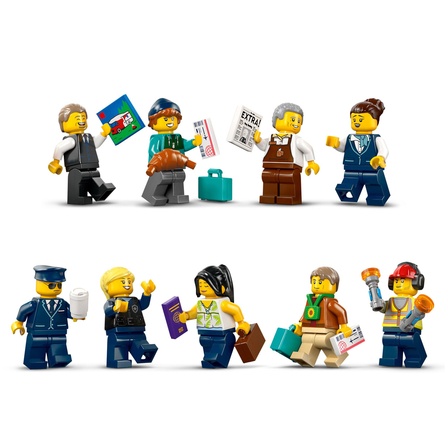 LEGO My City : L'aéroport avec avion - 887 pièces