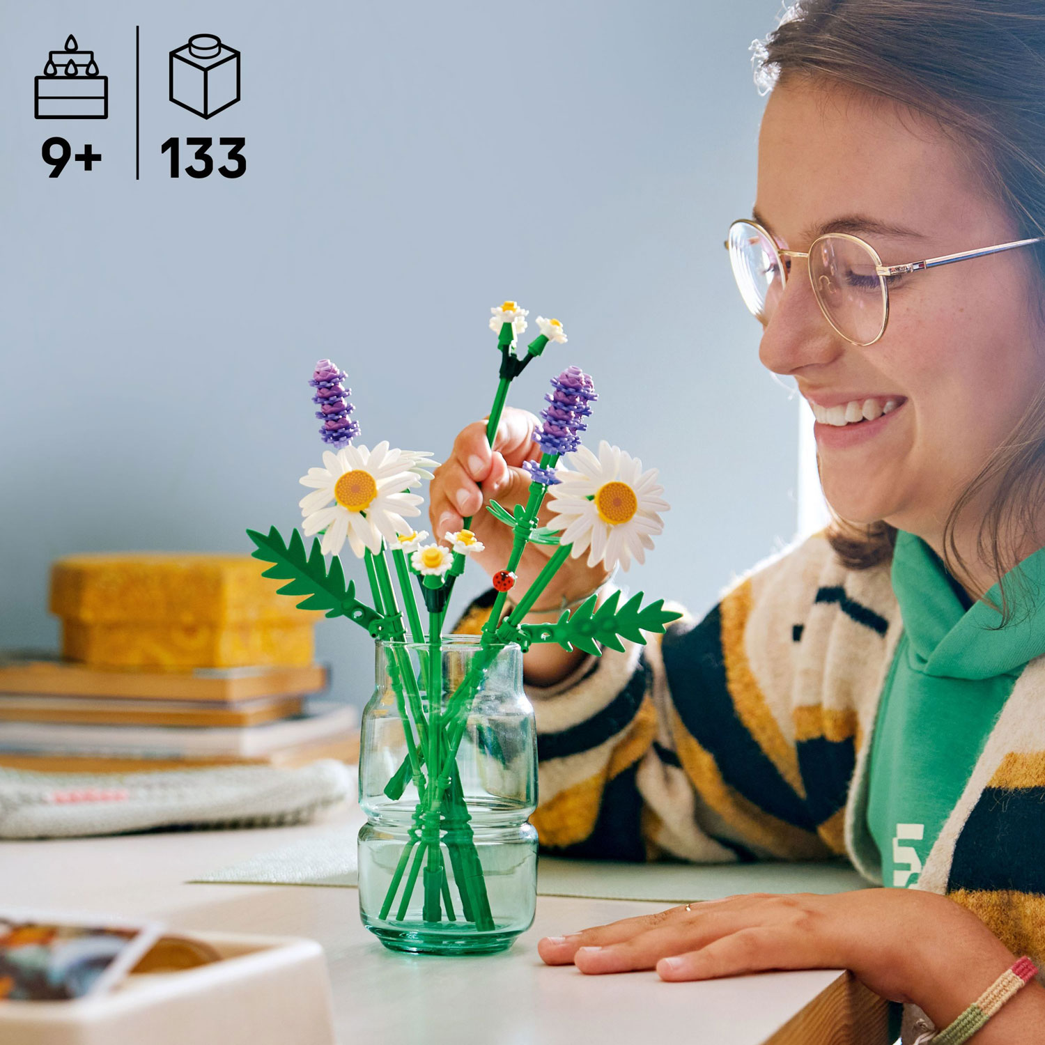 LEGO Botanicals : Les marguerites - 133 pièces