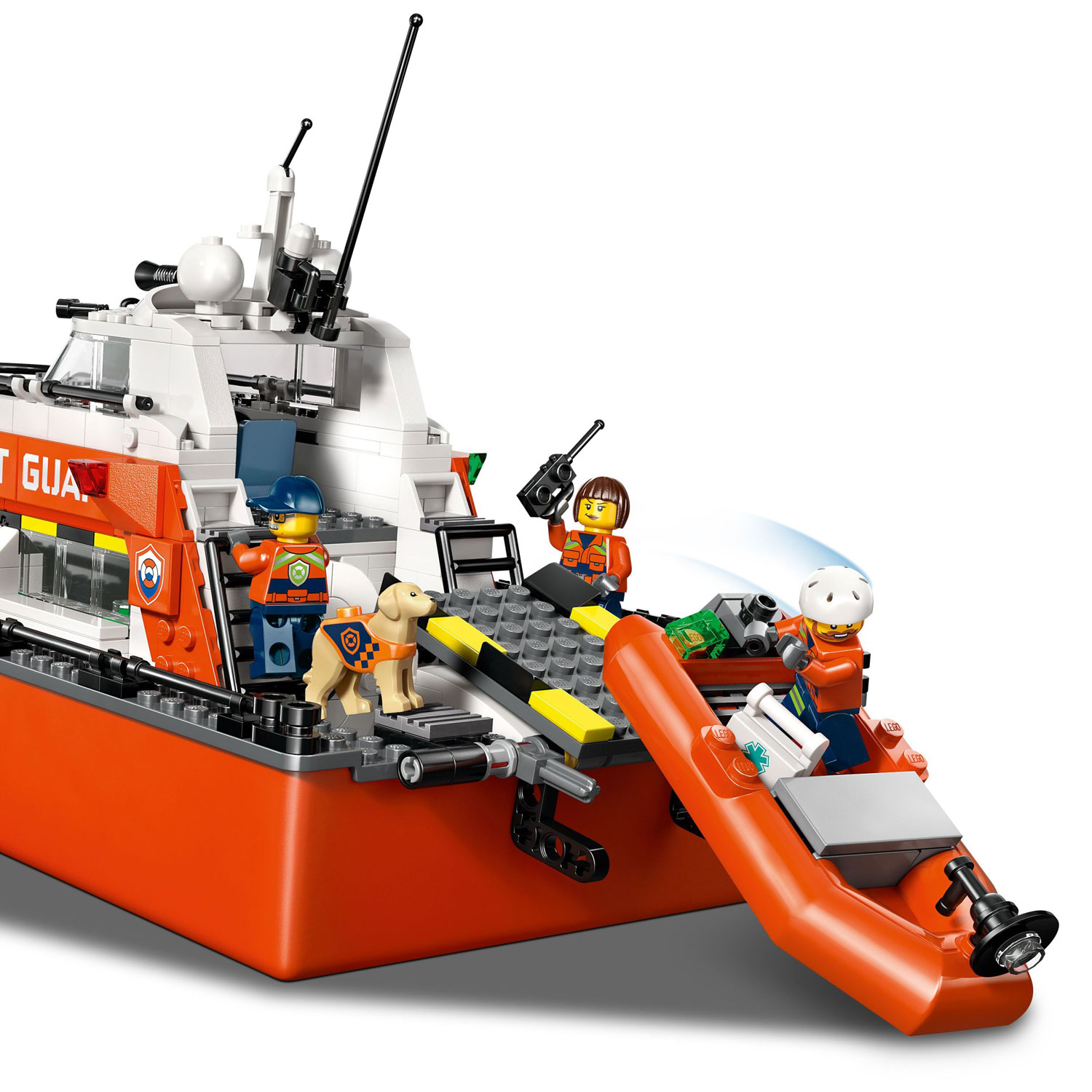 LEGO City Exploration : Le bateau de sauvetage et l'hélicoptère de la garde côtière - 742 pièces