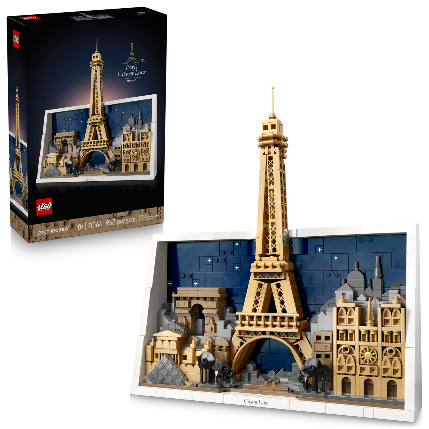 LEGO Architecture: Paris – City of Love - 958 Pieces