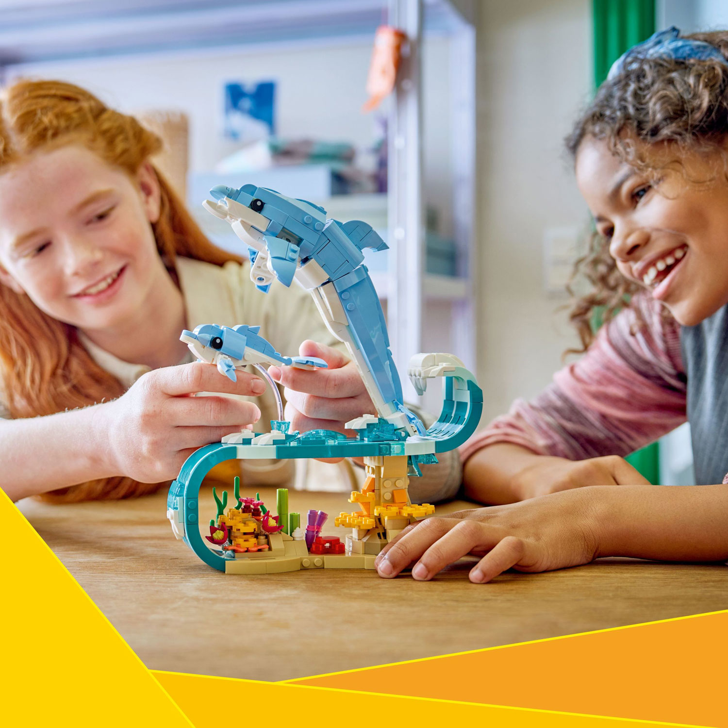 LEGO Creator : trois-en-un Les animaux marins : les magnifiques dauphins - 542 pièces