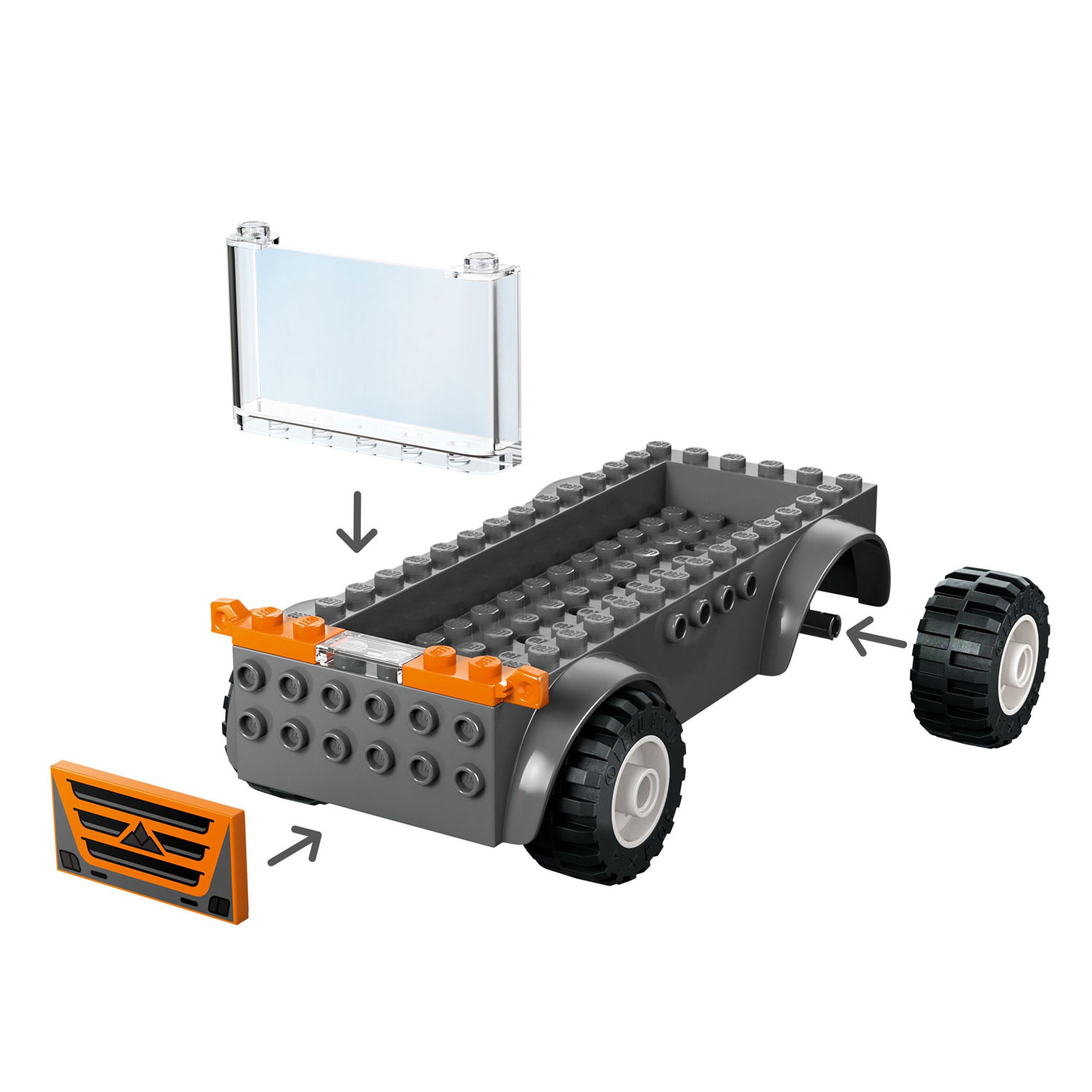 LEGO City Great Vehicles: Motorcycle Transporter - 88 Pieces