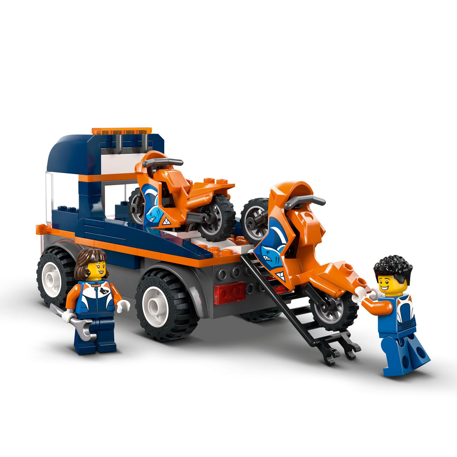 LEGO City Great Vehicles: Motorcycle Transporter - 88 Pieces