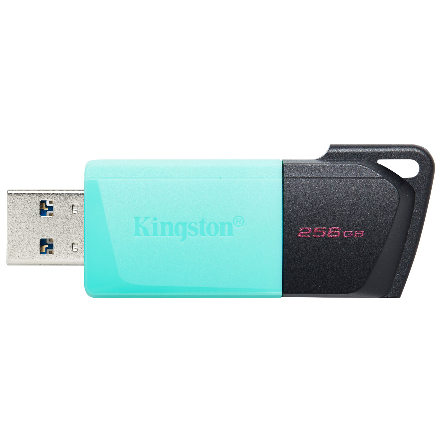 Clé USB 3.2 de 256 Go DataTraveler Exodia M de Kingston - Noir/Sarcelle