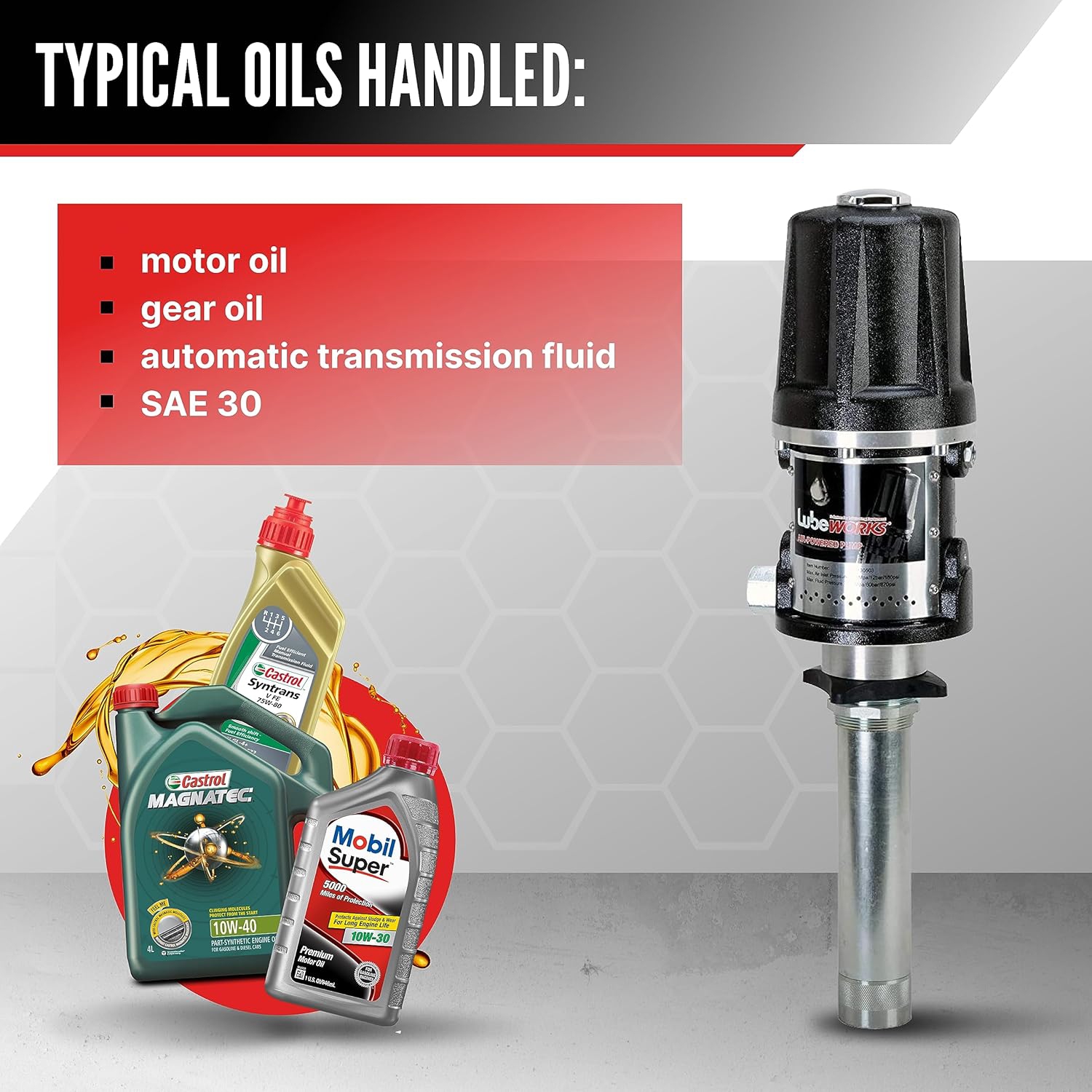 Lubeworks Oil Transfer Pump Air