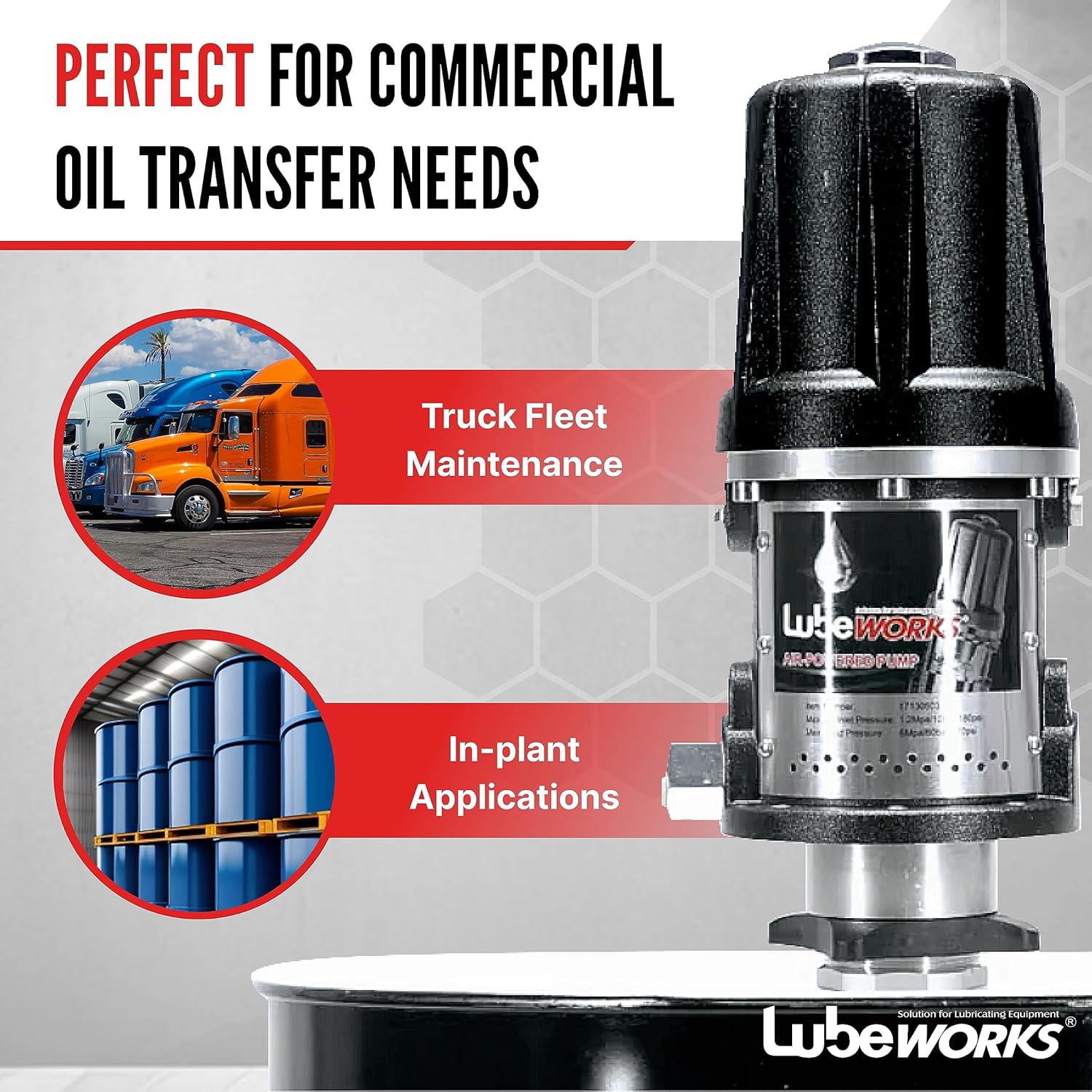 Lubeworks Oil Transfer Pump Air