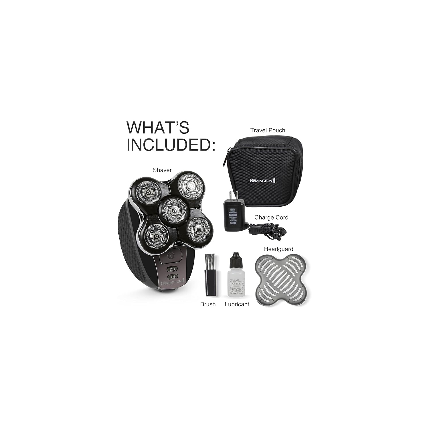 Rasoir à tête rotative Remington BALDER Pro, 1 unités , noir