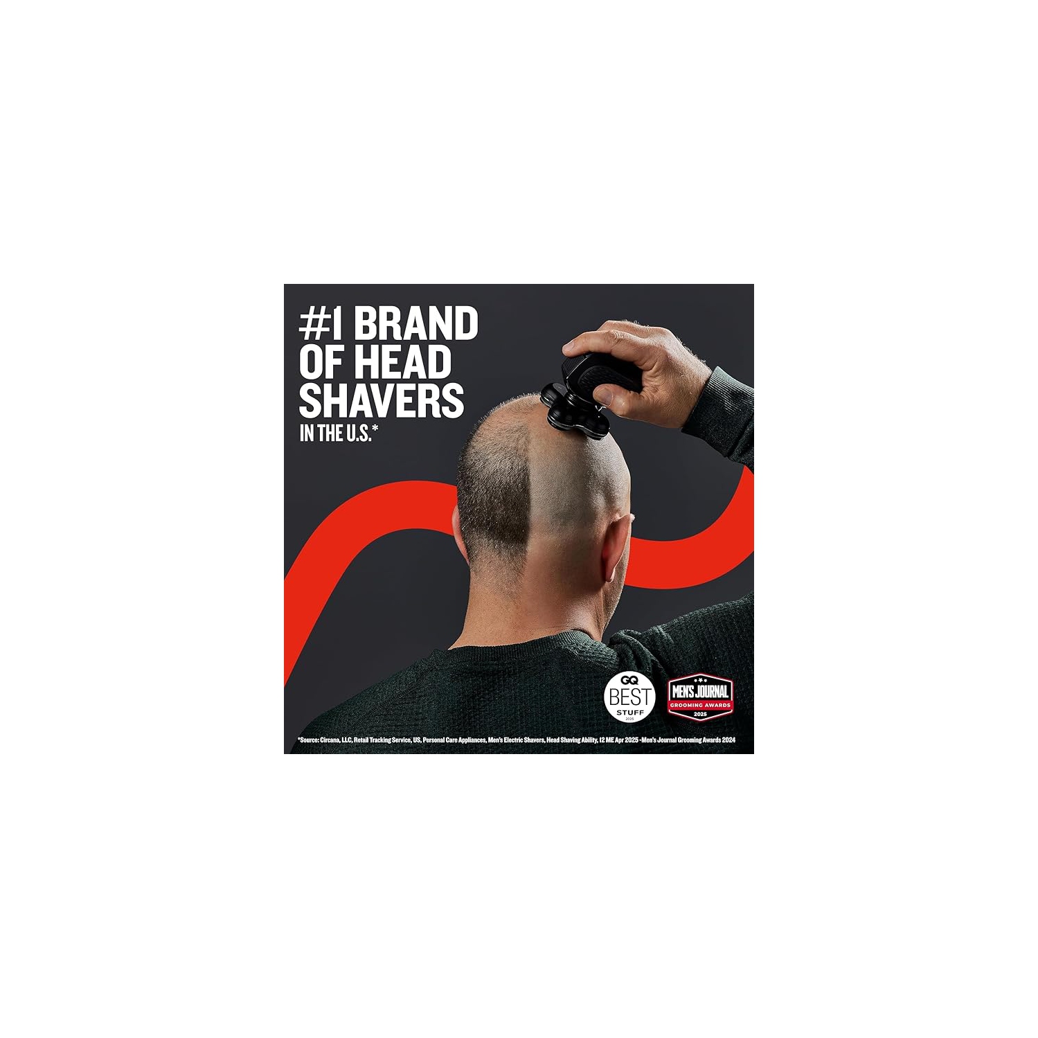 Rasoir à tête rotative Remington BALDER Pro, 1 unités , noir