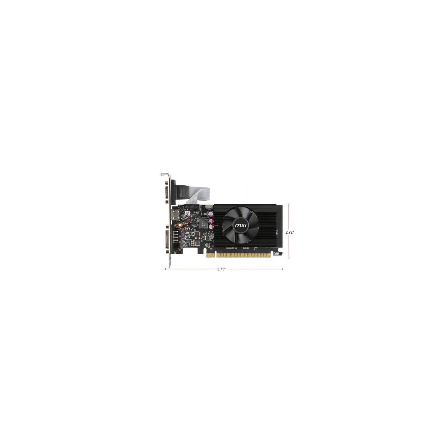 Carte graphique discrète GT710 2 Go de MSI