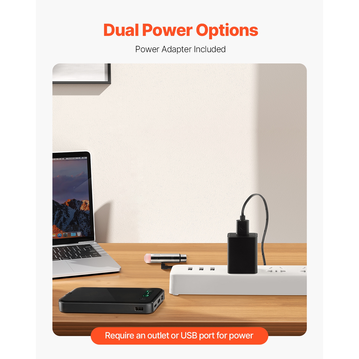 VEVOR 2.4G ISM Band DMX Wireless Receiver, 3 Receivers & 1 Transmitter, 656 ft Transmission Range, with Bag and Adapter, Wireless Stage Lighting