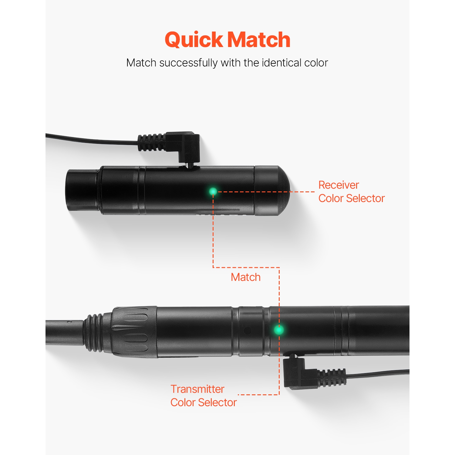 Récepteur sans fil DMX à bande ISM 2,4 GHz VEVOR, 7 récepteurs et 1 émetteur, portée de transmission 656&nbsp;pi, avec sac et adaptateur, commande