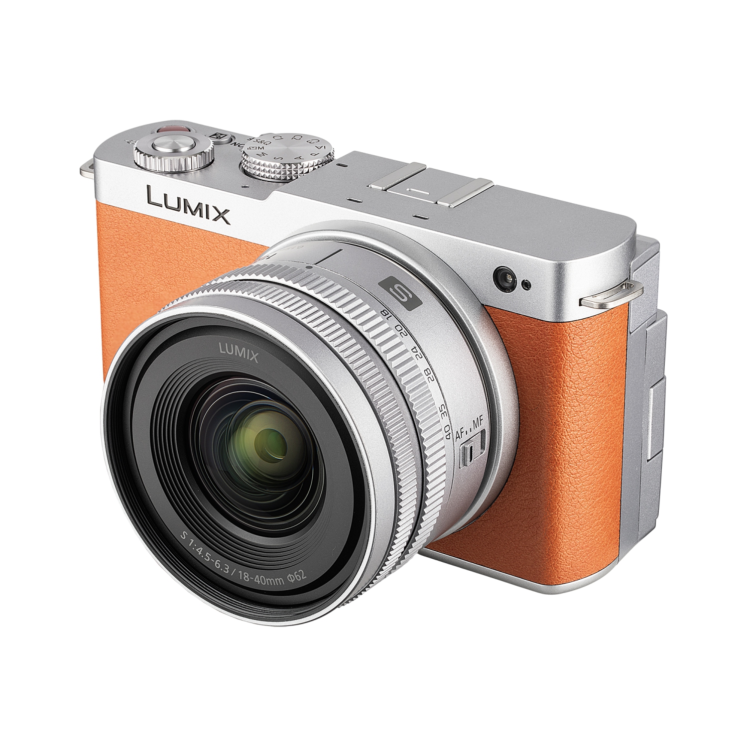 Panasonic Lumix S9 Camera with 18-40mm f/4.5-6.3 Lens(Orange), 128GB Memory Card