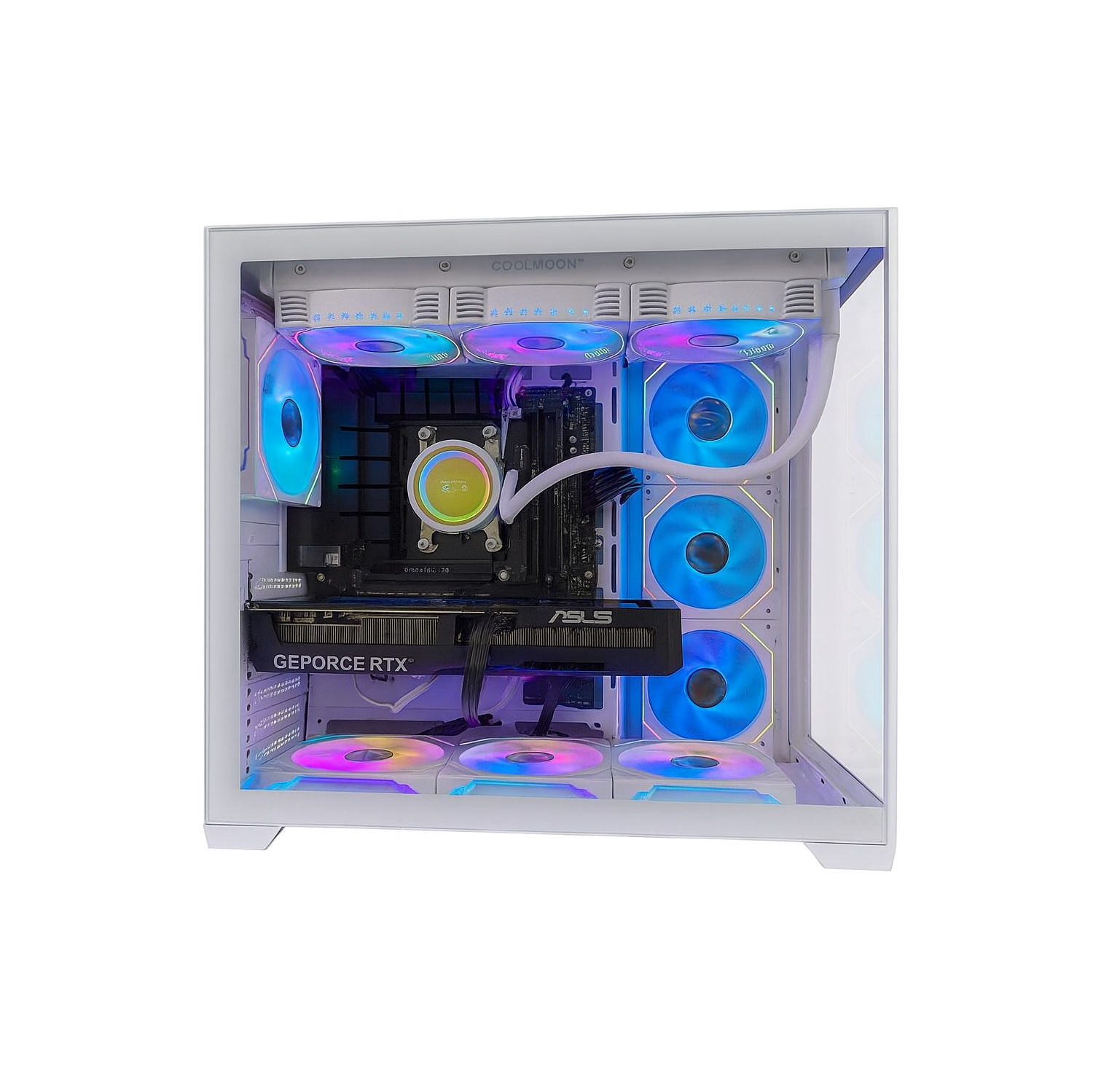 Ordinateur de jeu PcTech - Ryzen 5 7600X3D d'AMD avec mémoire DDR5 de 32 Go NVIDIA RTX 5070 Ti - 1&nbsp;To SSD M.2 NVMe de NVIDIA - Windows 11 Pro,