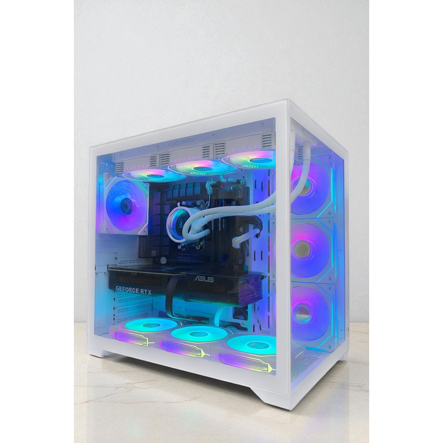 Ordinateur de jeu PcTech - Ryzen 5 7600X3D d'AMD avec mémoire DDR5 de 32 Go NVIDIA RTX 5070 Ti - 1&nbsp;To SSD M.2 NVMe de NVIDIA - Windows 11 Pro,