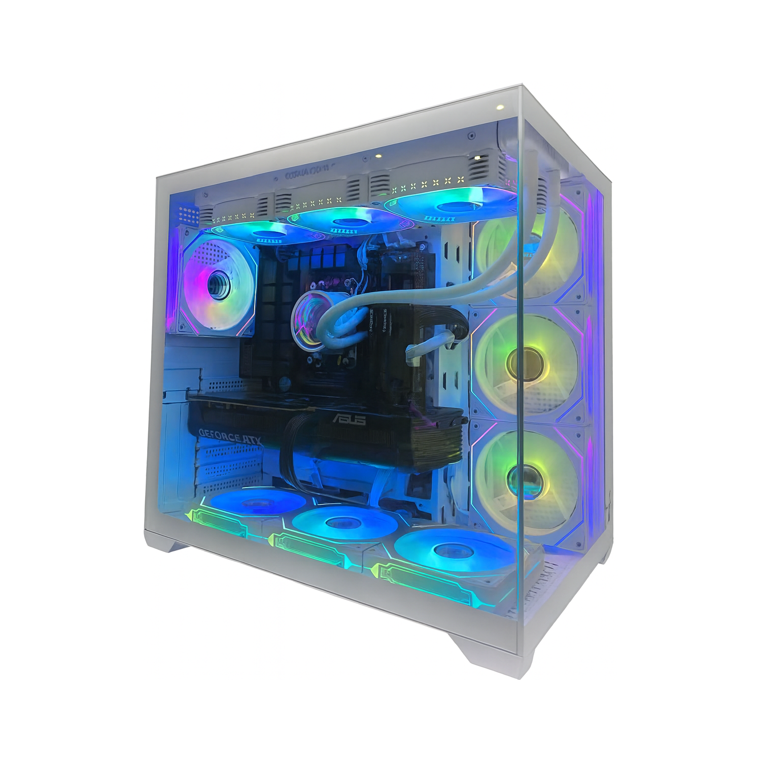 Ordinateur de jeu PcTech&nbsp;: Ryzen 7 9800X3D d'AMD avec mémoire DDR5 de 32 Go, mémoire vive NVIDIA RTX 5070 Ti, 1&nbsp;To disque SSD M.2 NVMe de