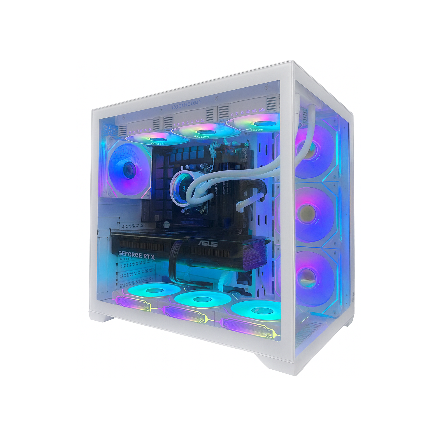 Ordinateur de jeu PcTech&nbsp;: Ryzen 7 9800X3D d'AMD avec mémoire DDR5 de 32 Go, mémoire vive NVIDIA RTX 5070 Ti, 1&nbsp;To disque SSD M.2 NVMe de