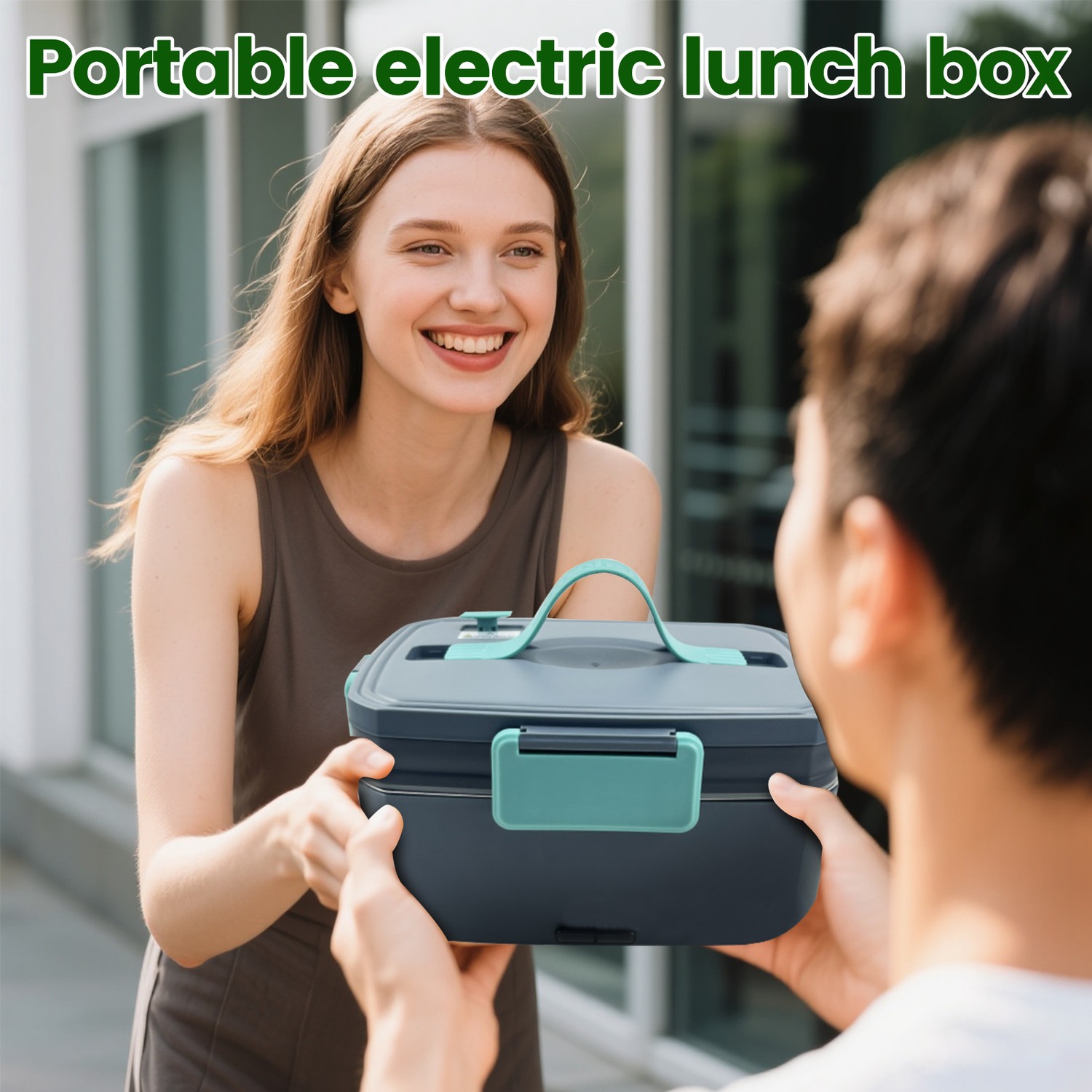 Adult Electric Lunch Box, 3.0L Fast Heating Double Layer Lunch Box, Portable Food Heater for Car, Truck, Office, Home, and Travel