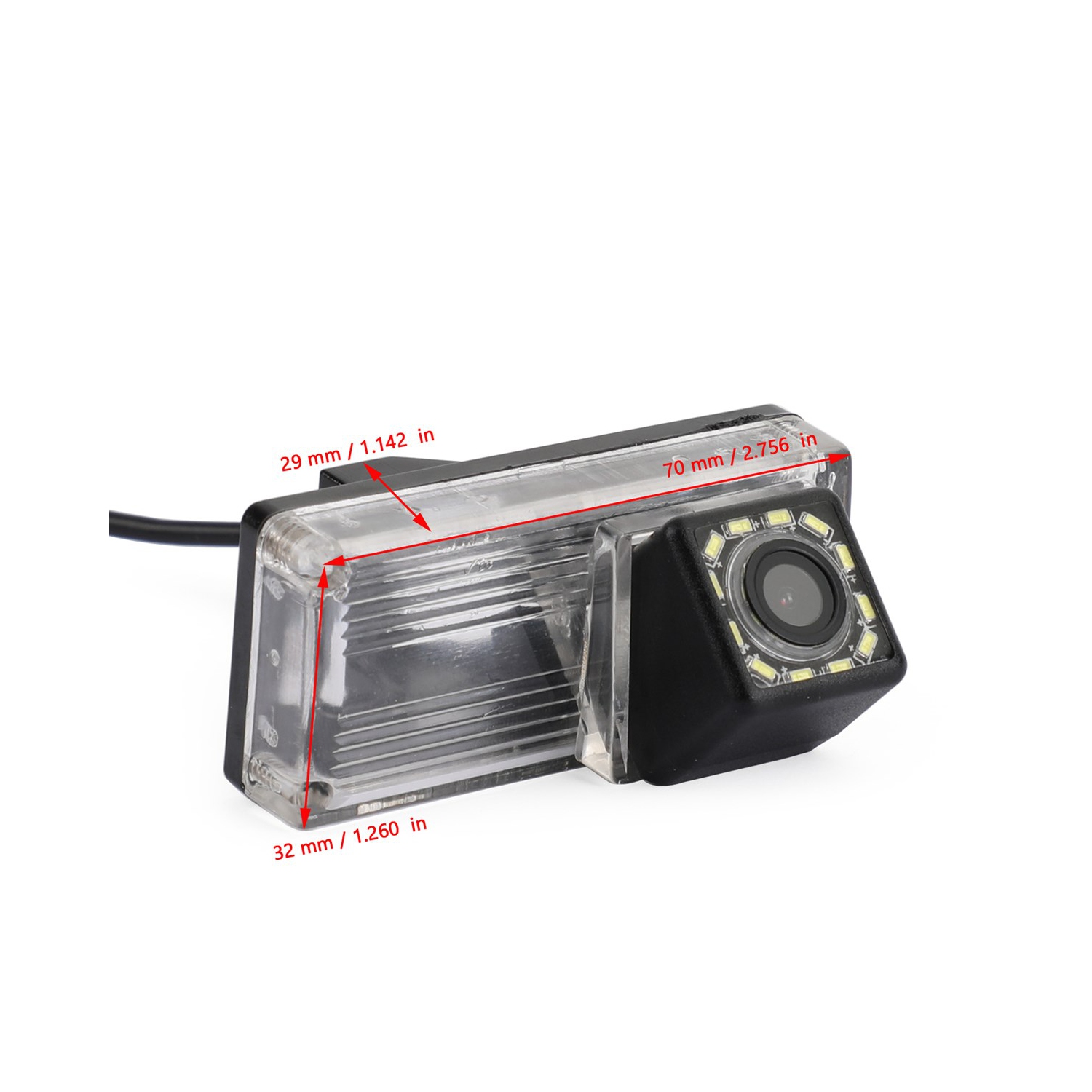 Caméra de recul 12LED Fit pour Toyota Land Cruiser série 70/100/200