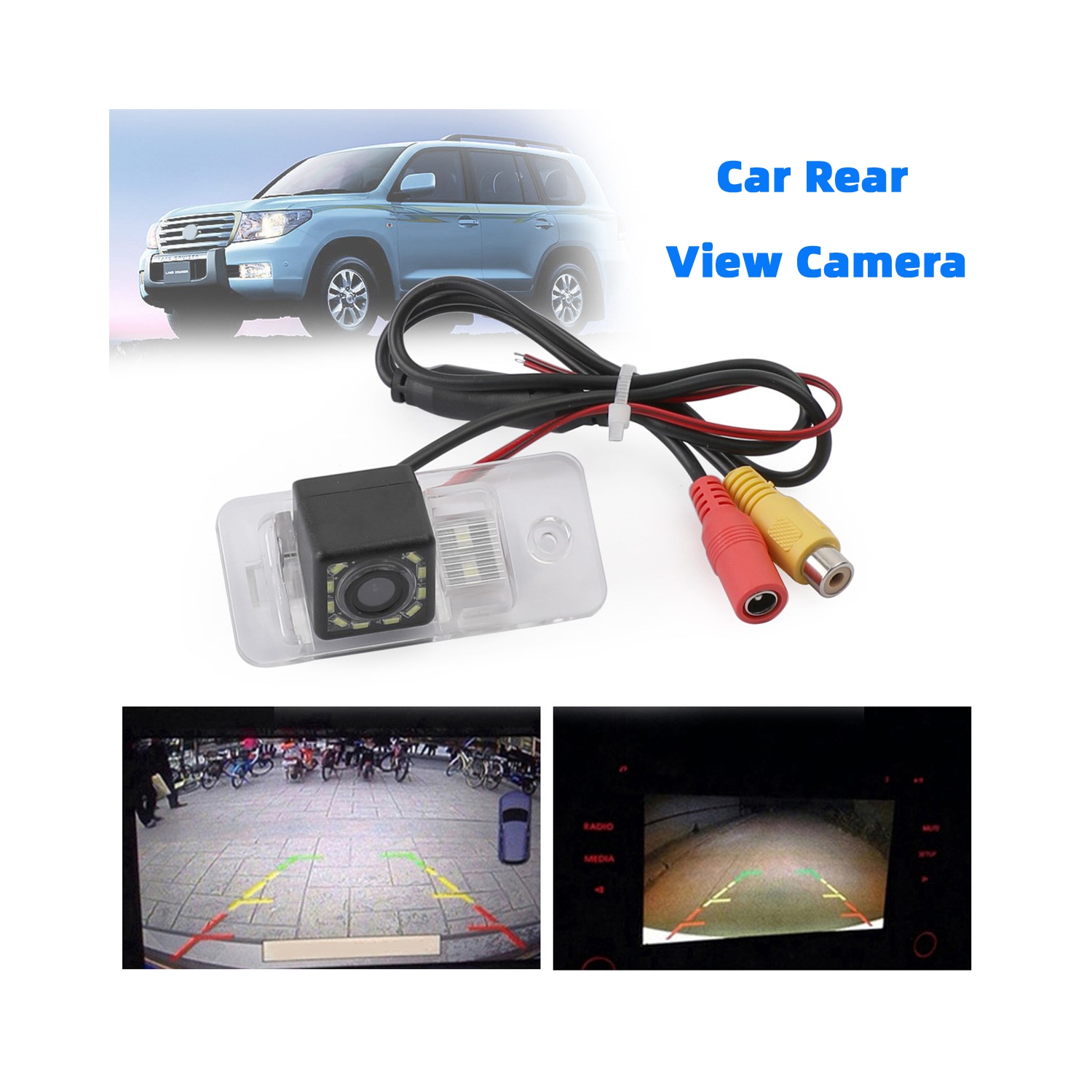 Car Reverse Backup Camera 12LED for A8 A6 A4 A3 Q7 S5 S6 S8 RS4 RS6 A4L/Q5/A5/TT