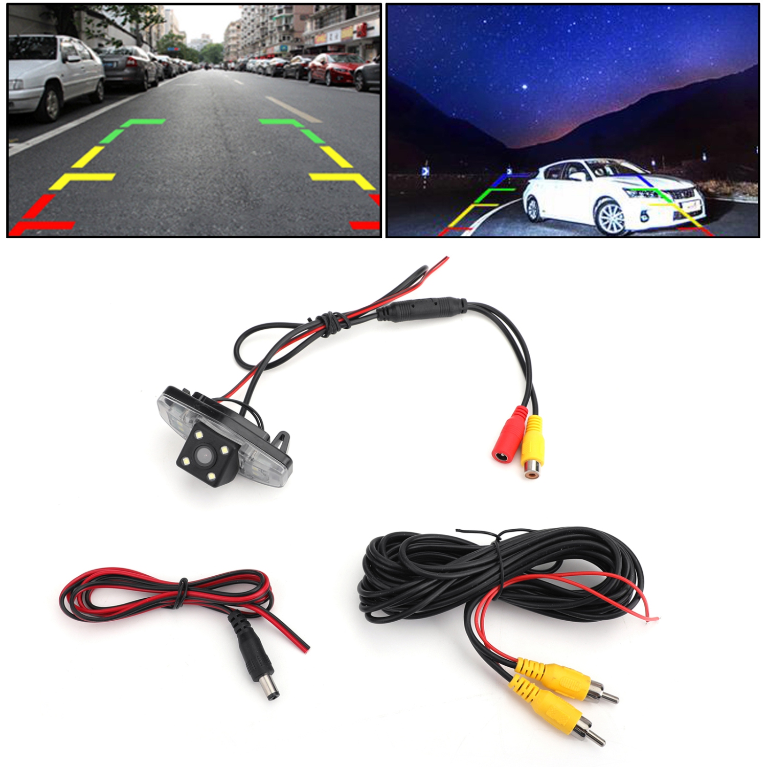 CameraHD de stationnement arrière CCD de marche arrière étanche IP67Pour Honda Acura TSX Accord Pilot Civic