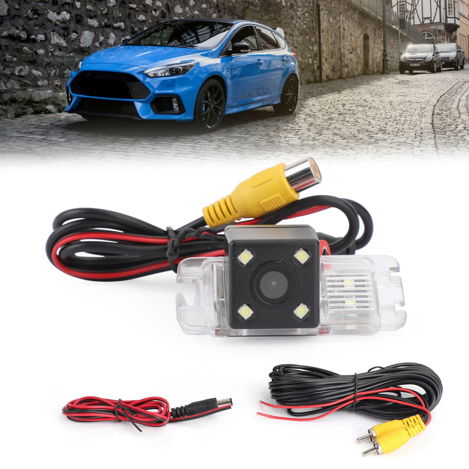 Caméra de recul 4LED compatible avec les systèmes MONDEO/FIESTA/FOCUS HATCHBACK/S-Max de FORD
