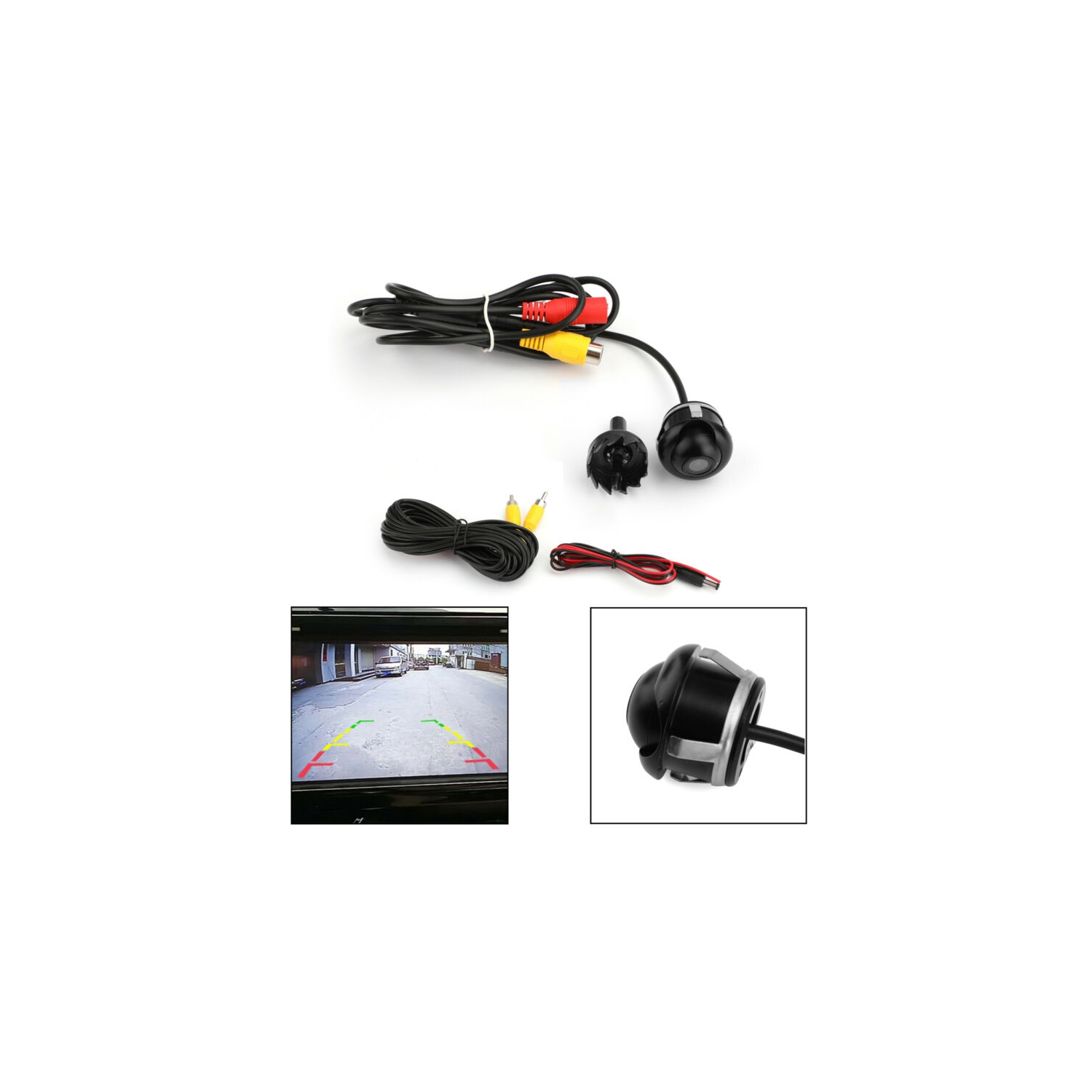 360° CCD Voiture étanche Vue arrière Caméra de recul Vision de recul