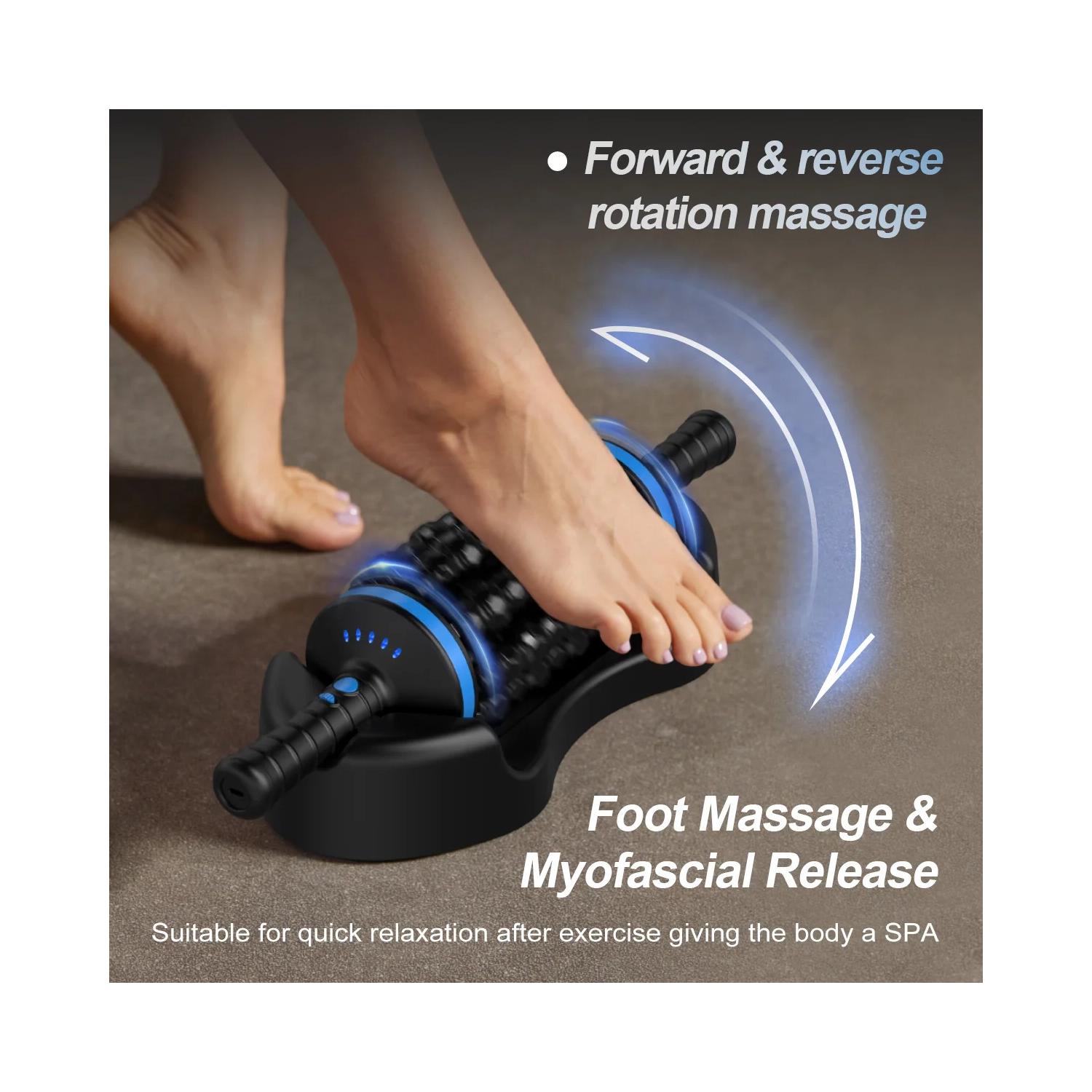 Rolling Impact Massager Muscle Relaxation Massage Roller Cordless Deep Tissue And Muscle Recovery Pain Relief For Post Exercise