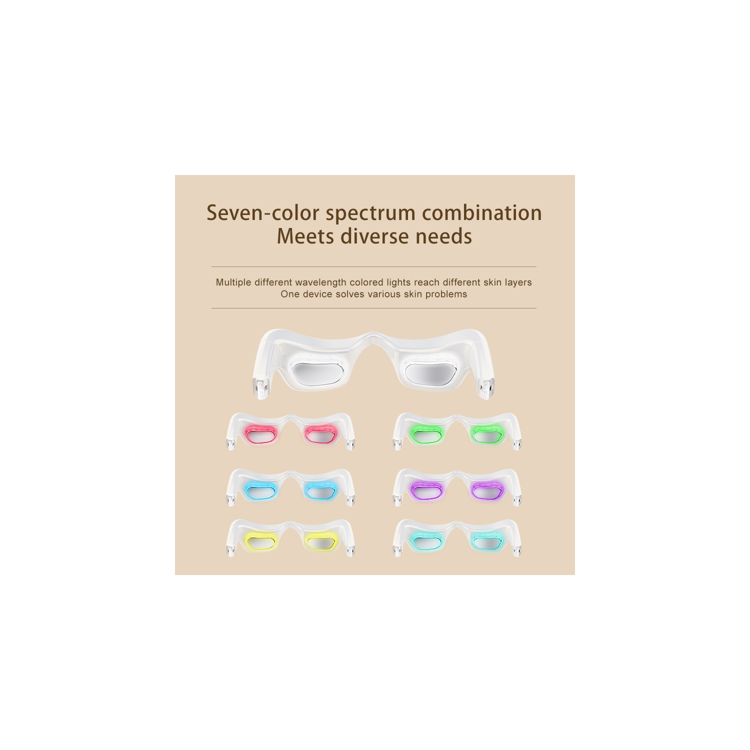 Under Eye Red Light Therapy Glasses, Eye Massager Devices for Relieve Eye Bag, Reducing Dark Circles and Puffiness, Smoothing Fine Lines with