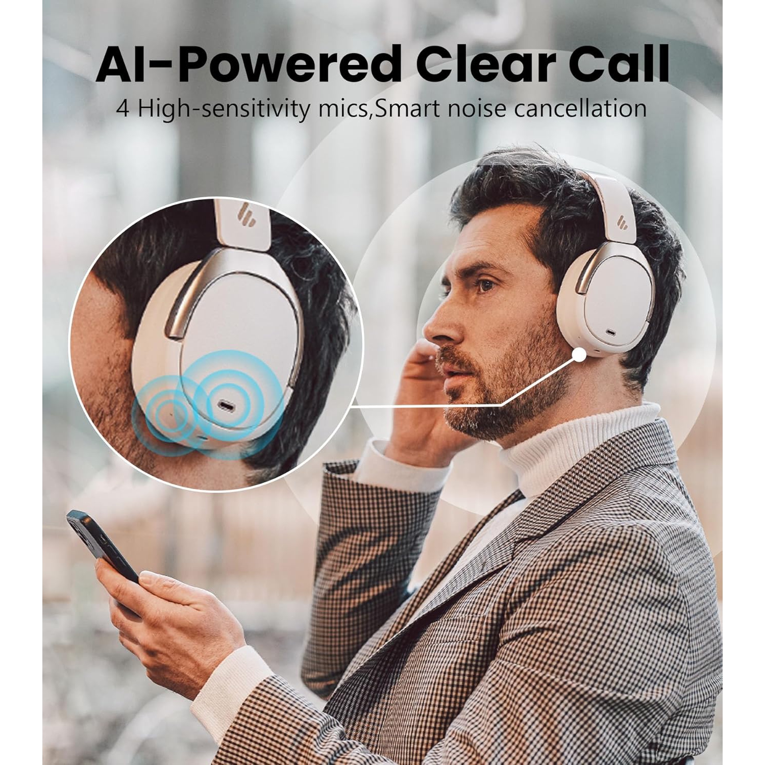 Edifier WH950NB Gen 2 Wireless Hybrid Active Noise Cancelling Headphones