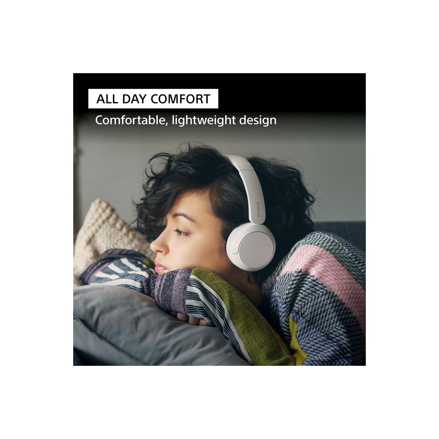 Boîte ouverte - Casque d'écoute sans fil Bluetooth WH-CH520 de Sony avec microphone, cappuccino