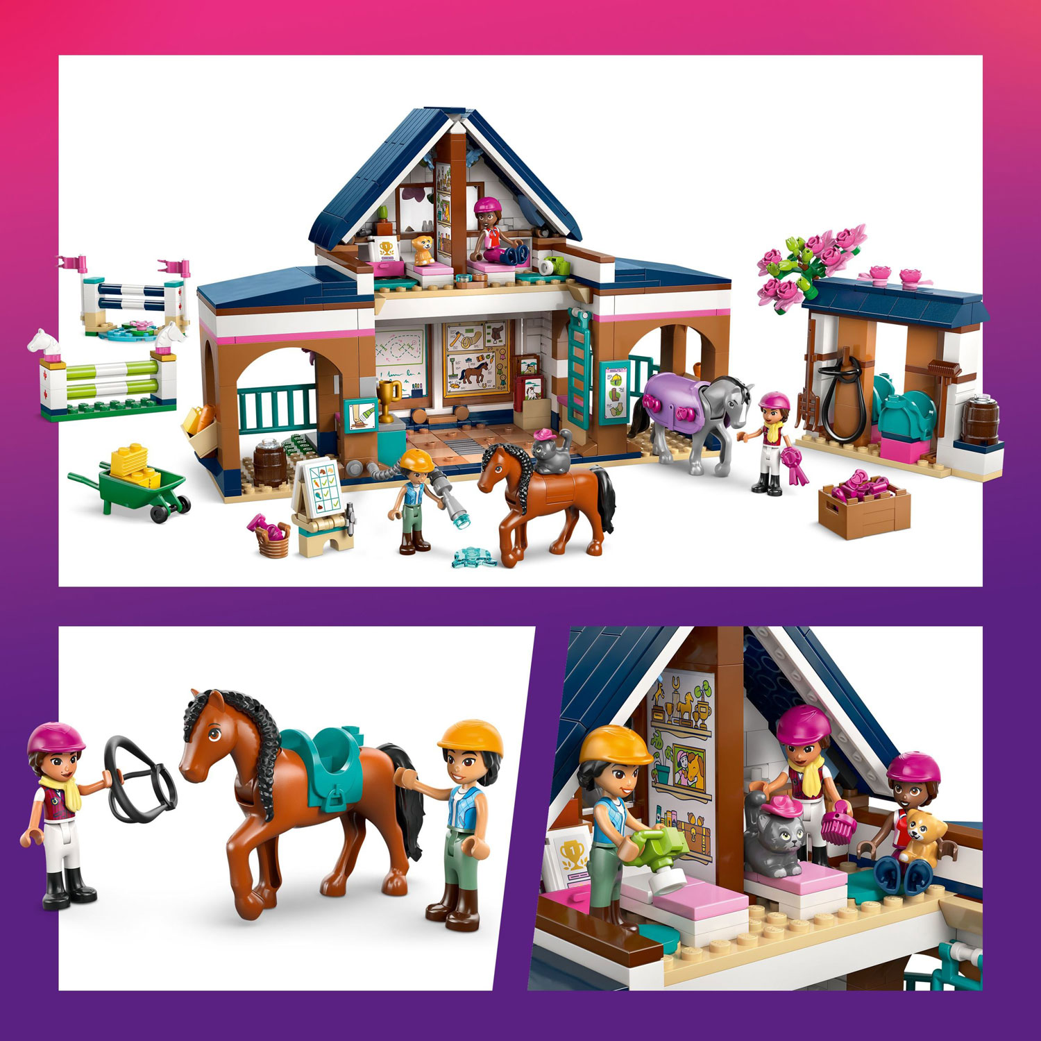 LEGO Friends : L'écurie et l'école d'équitation - 735 pièces