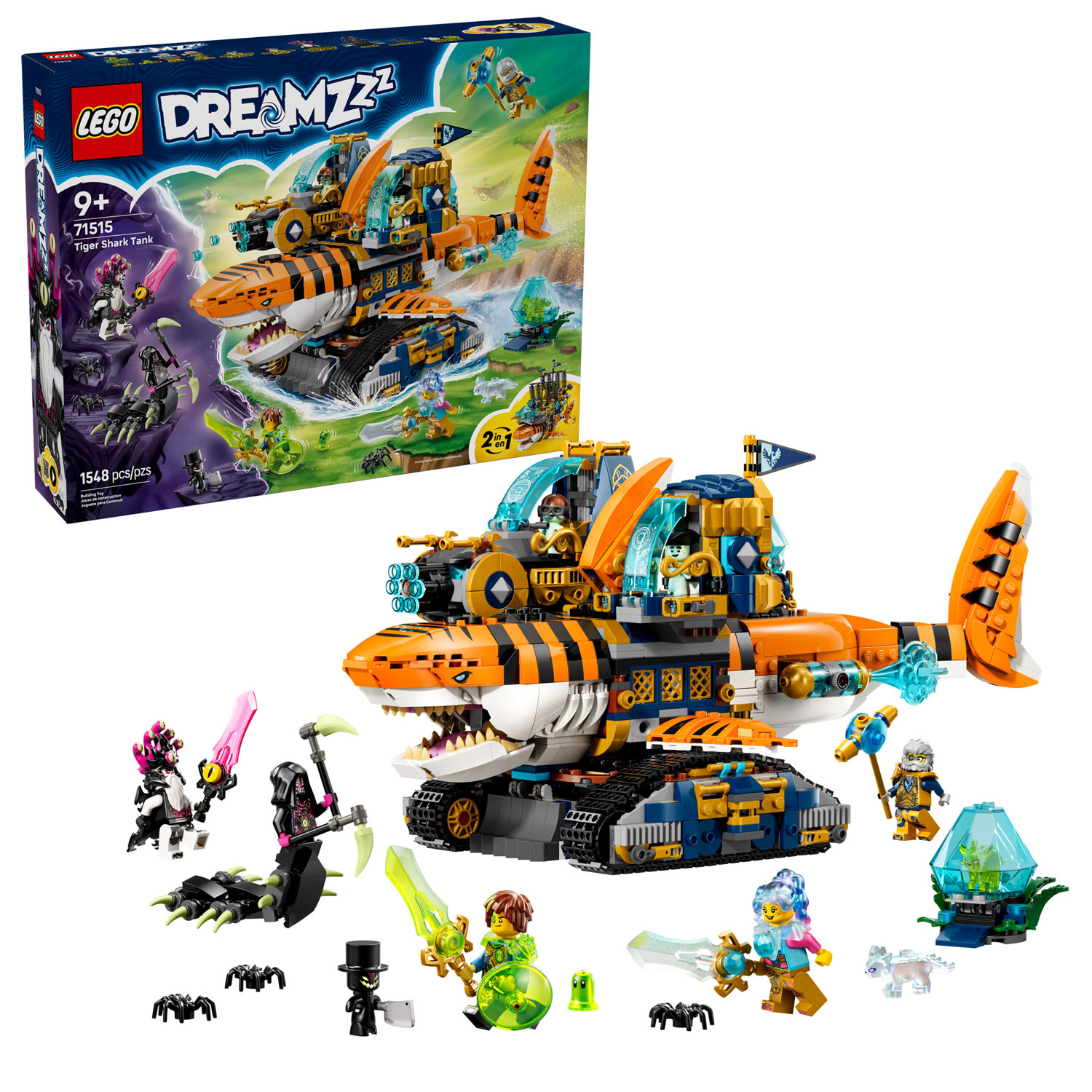 LEGO DREAMZzz : Le vaisseau d'assaut requin-tigre - 1548 pièces