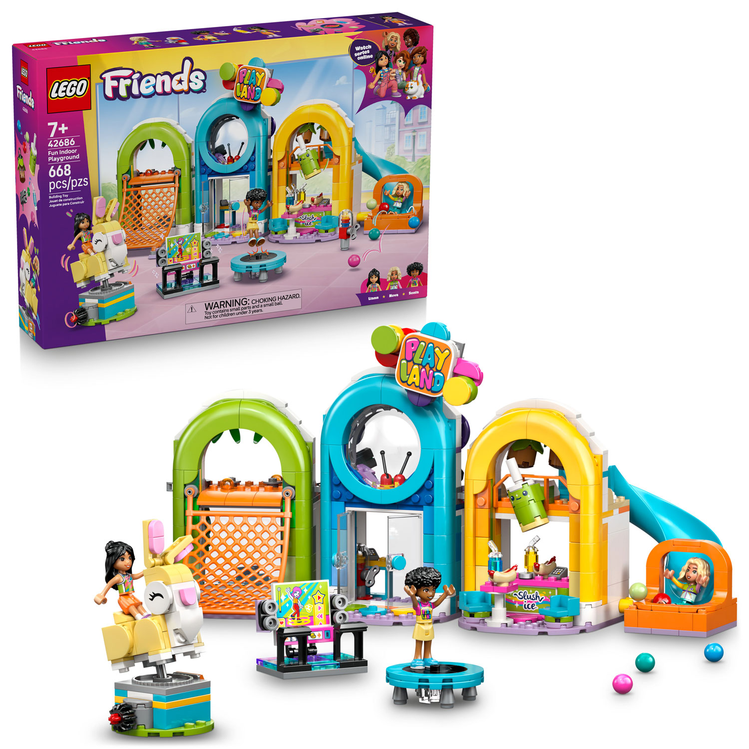 LEGO Friends : L'aire de jeux intérieure amusante - 668 pièces