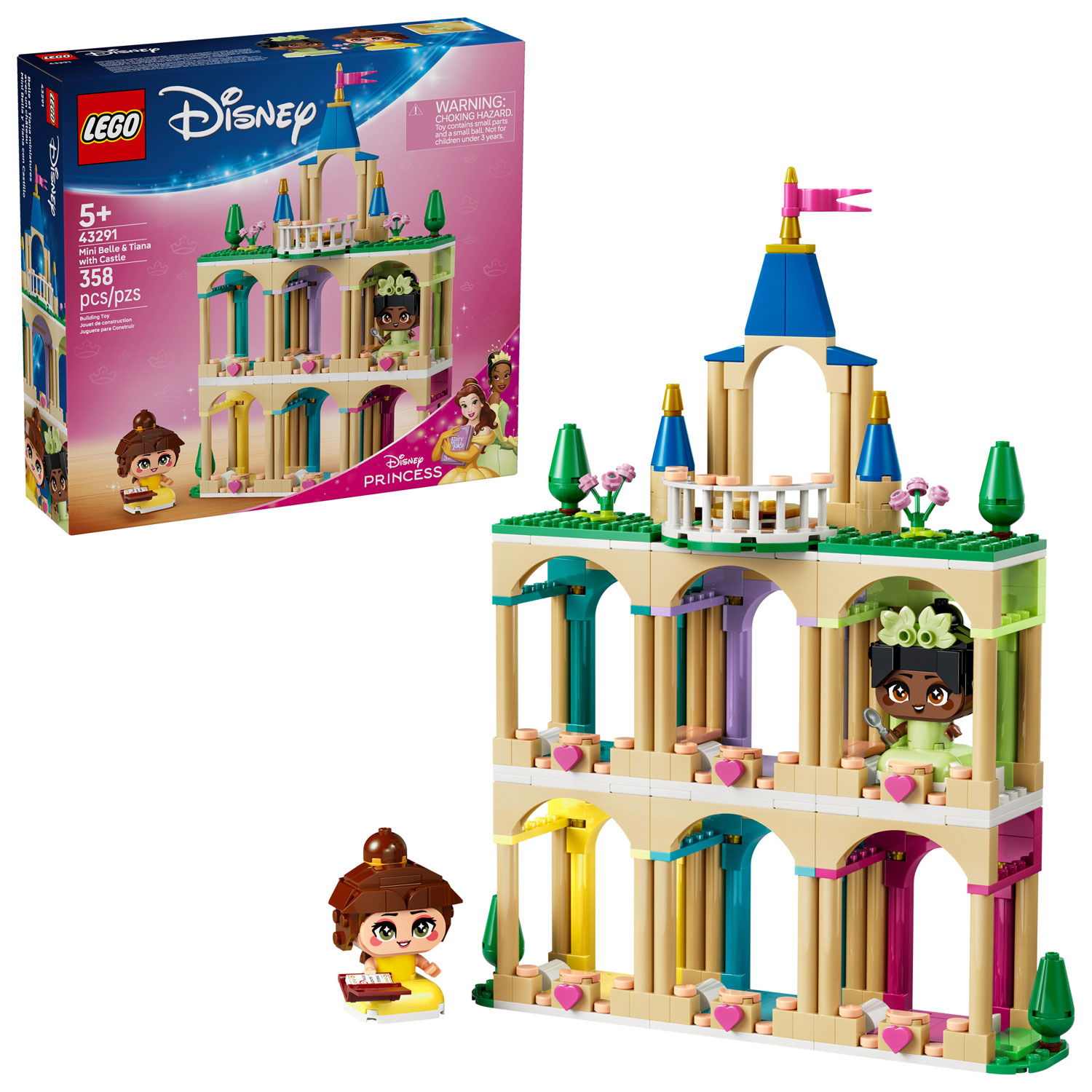 LEGO Disney Princess : Belle et Tiana miniatures avec un château - 358 pièces