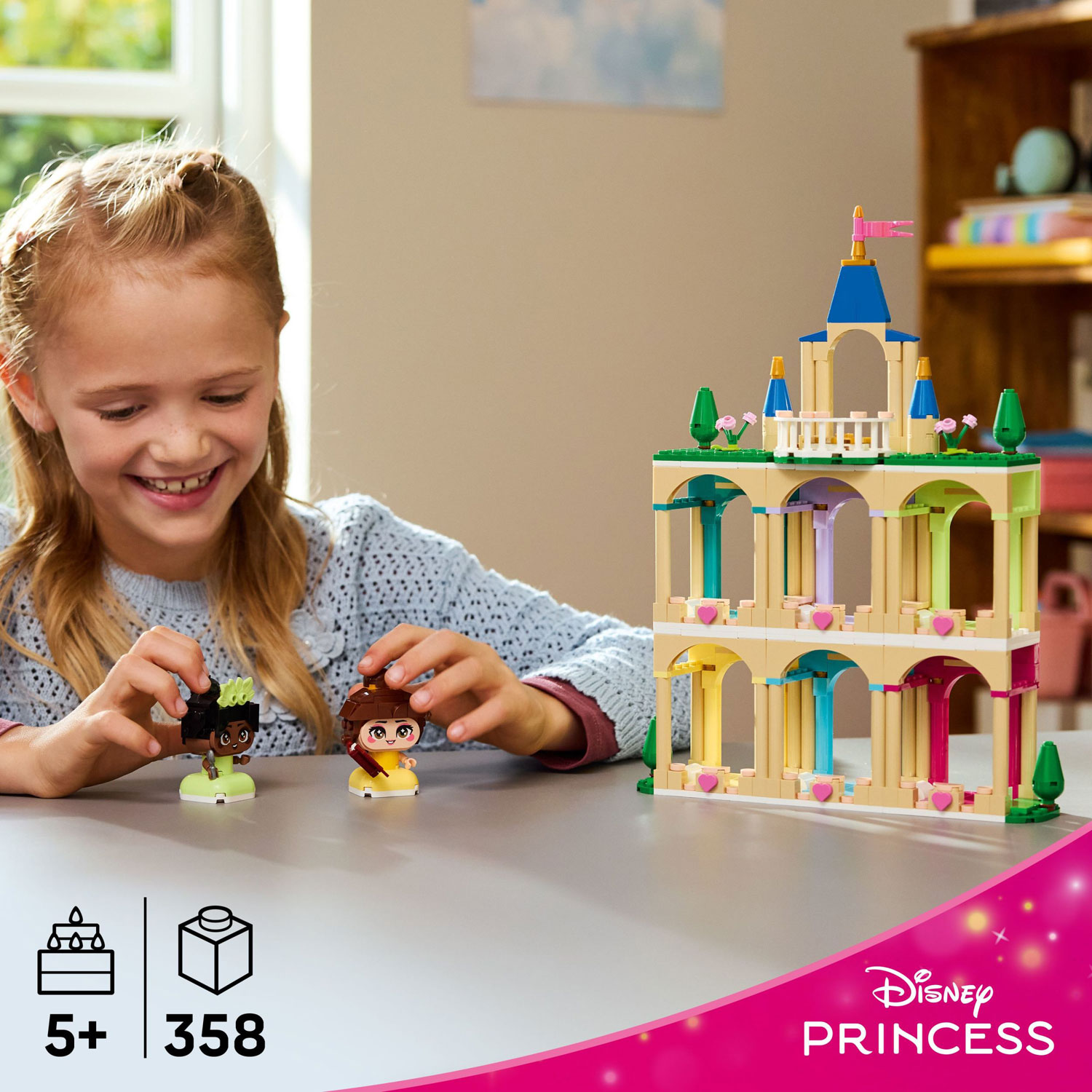 LEGO Disney Princess : Belle et Tiana miniatures avec un château - 358 pièces