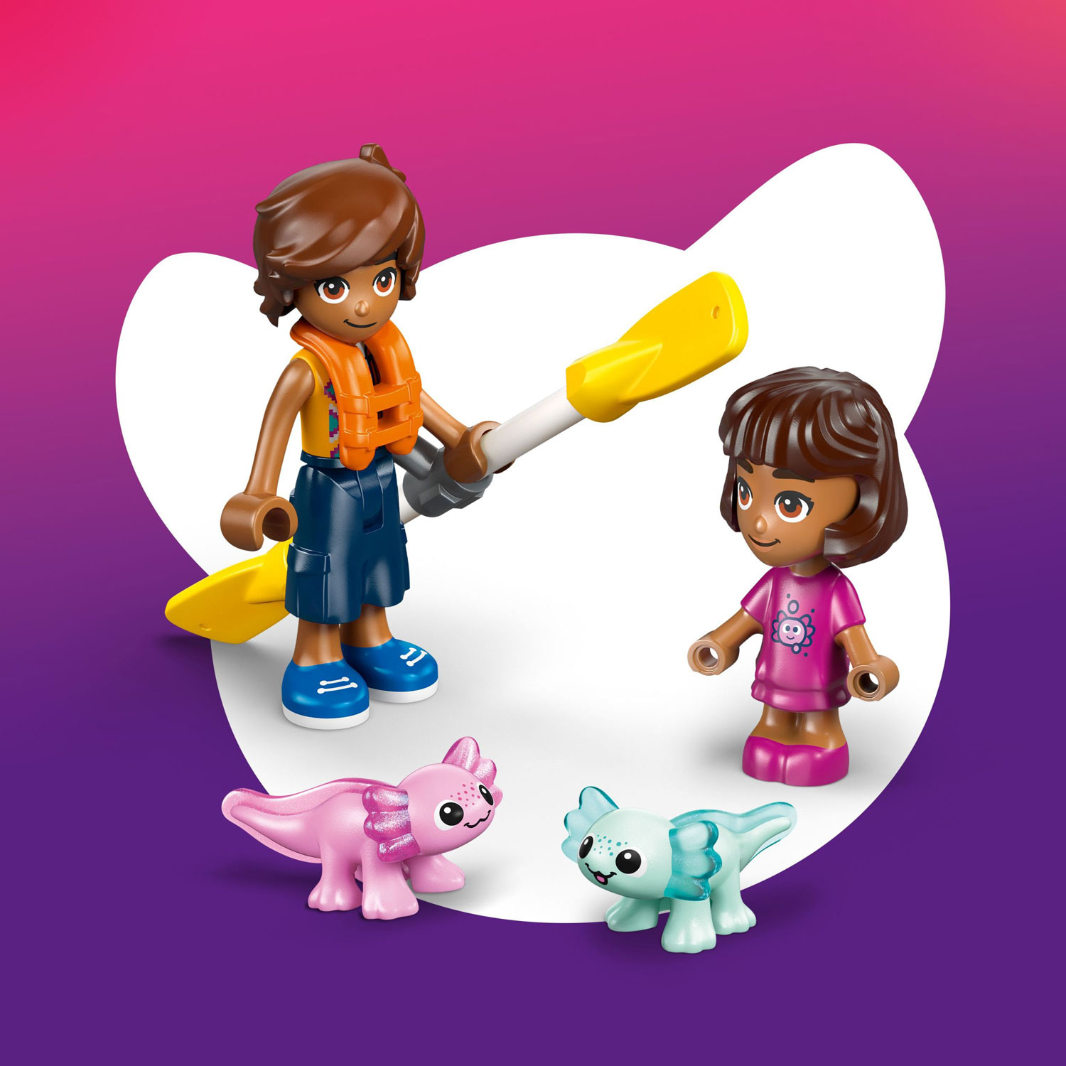 LEGO Friends : Le bateau d'aventure axolotl - 95 pièces