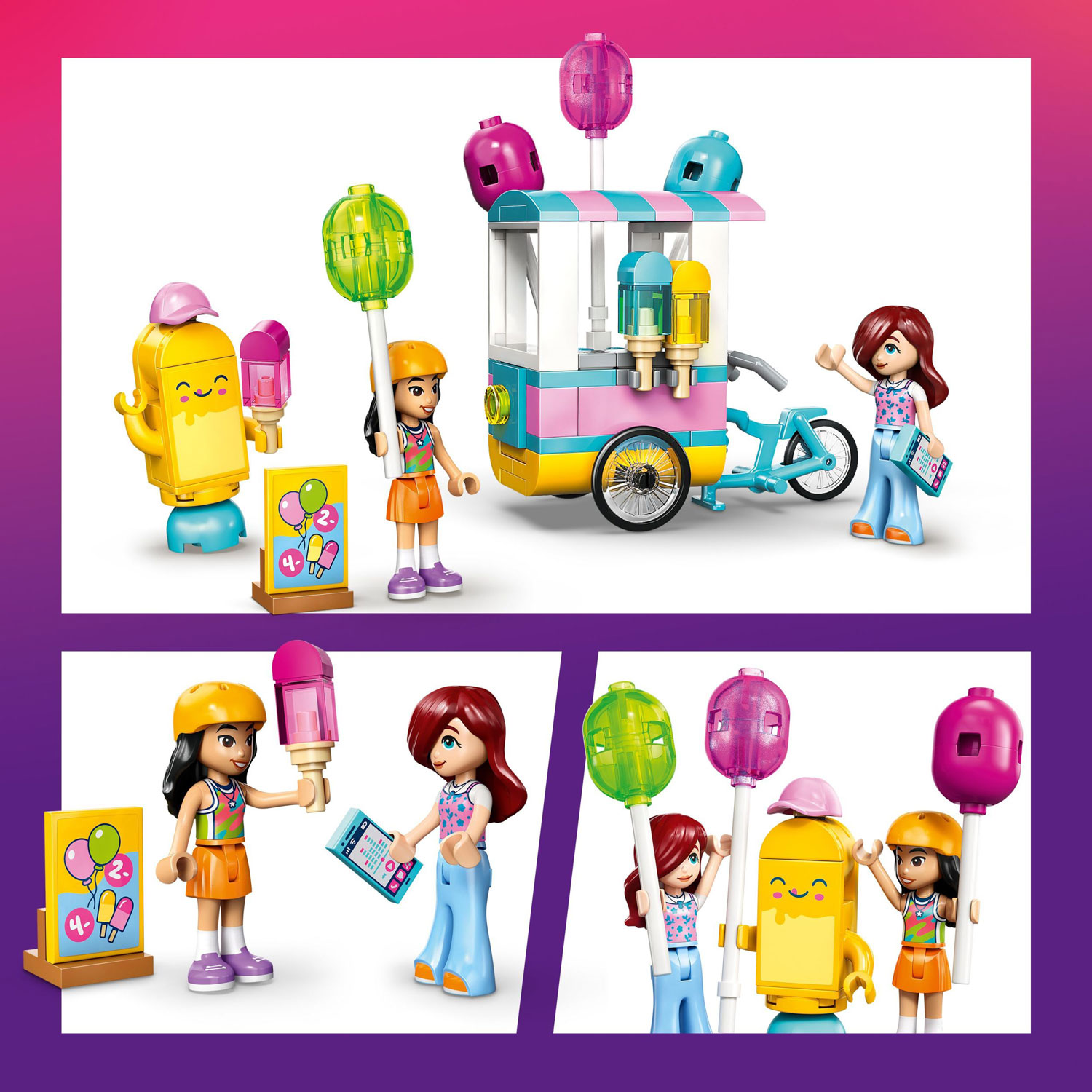 LEGO Friends: Ice Cream & Balloon Stand - 107 Pieces