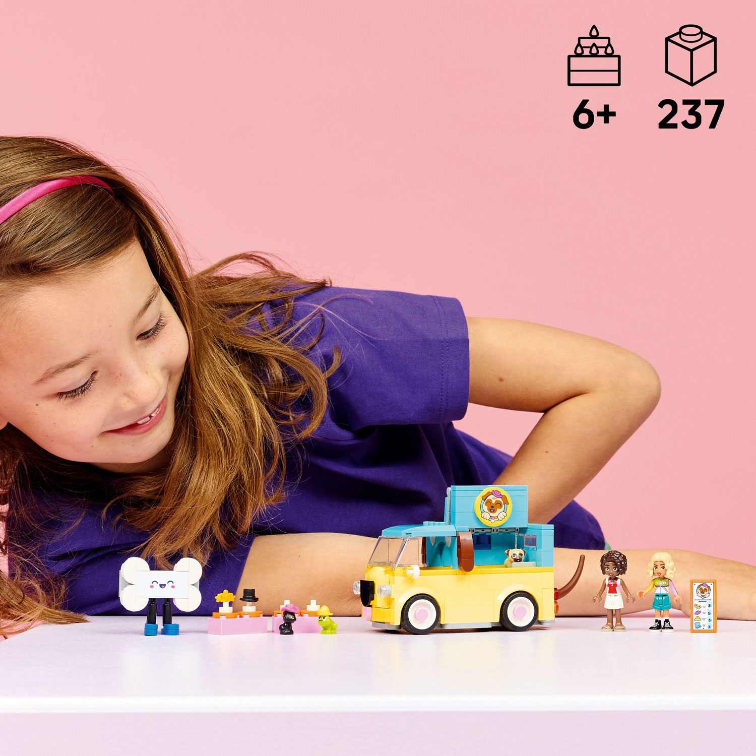 LEGO Friends : La camionnette d'accessoires pour animaux - 237 pièces